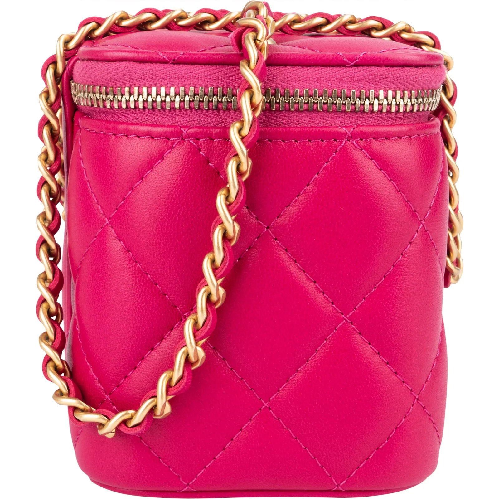 Chanel Quilted Lambskin CC Vanity Adjustable Crossbody Bag