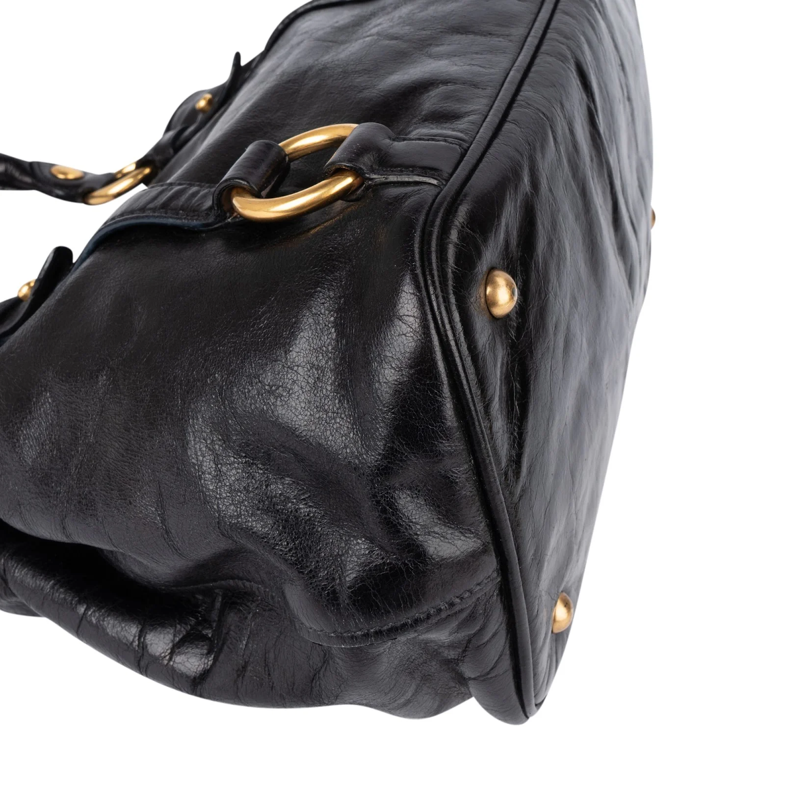 Miu Miu Vitello Lux Leather Handbag