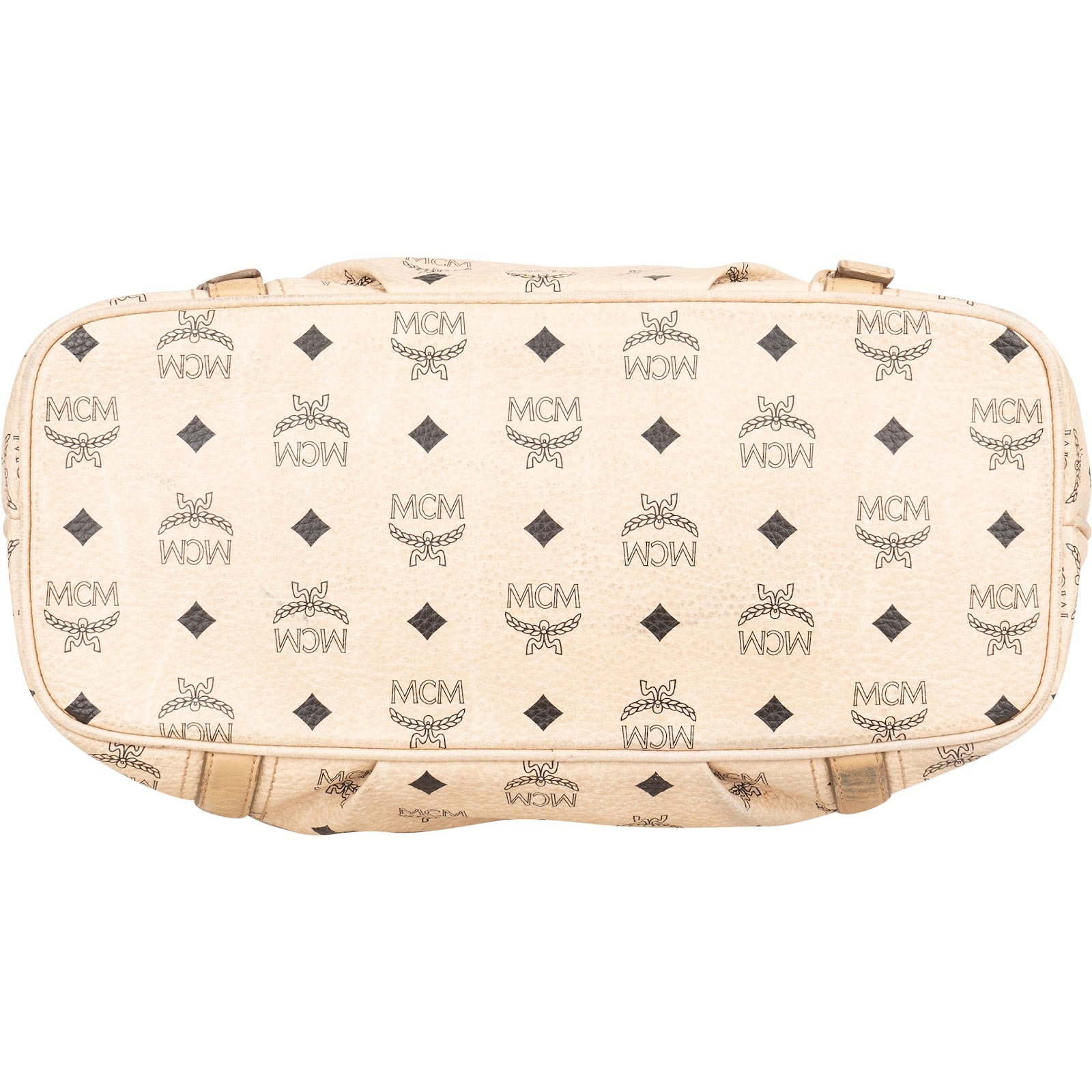 MCM Monogram Visetos Satchel Tote Shoulder Bag