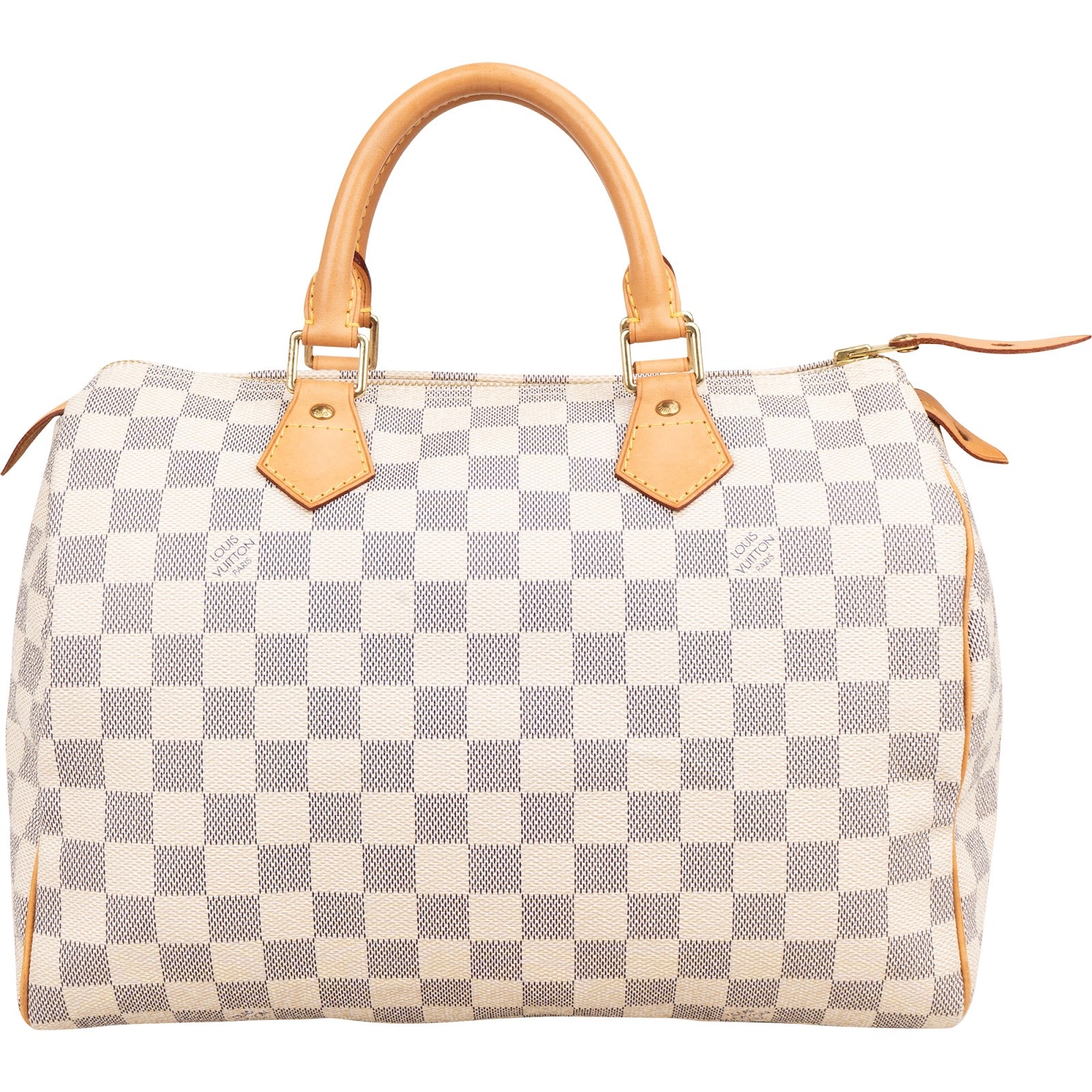 Louis Vuitton Monogram Damier Azur Speedy 30 Boston Bag