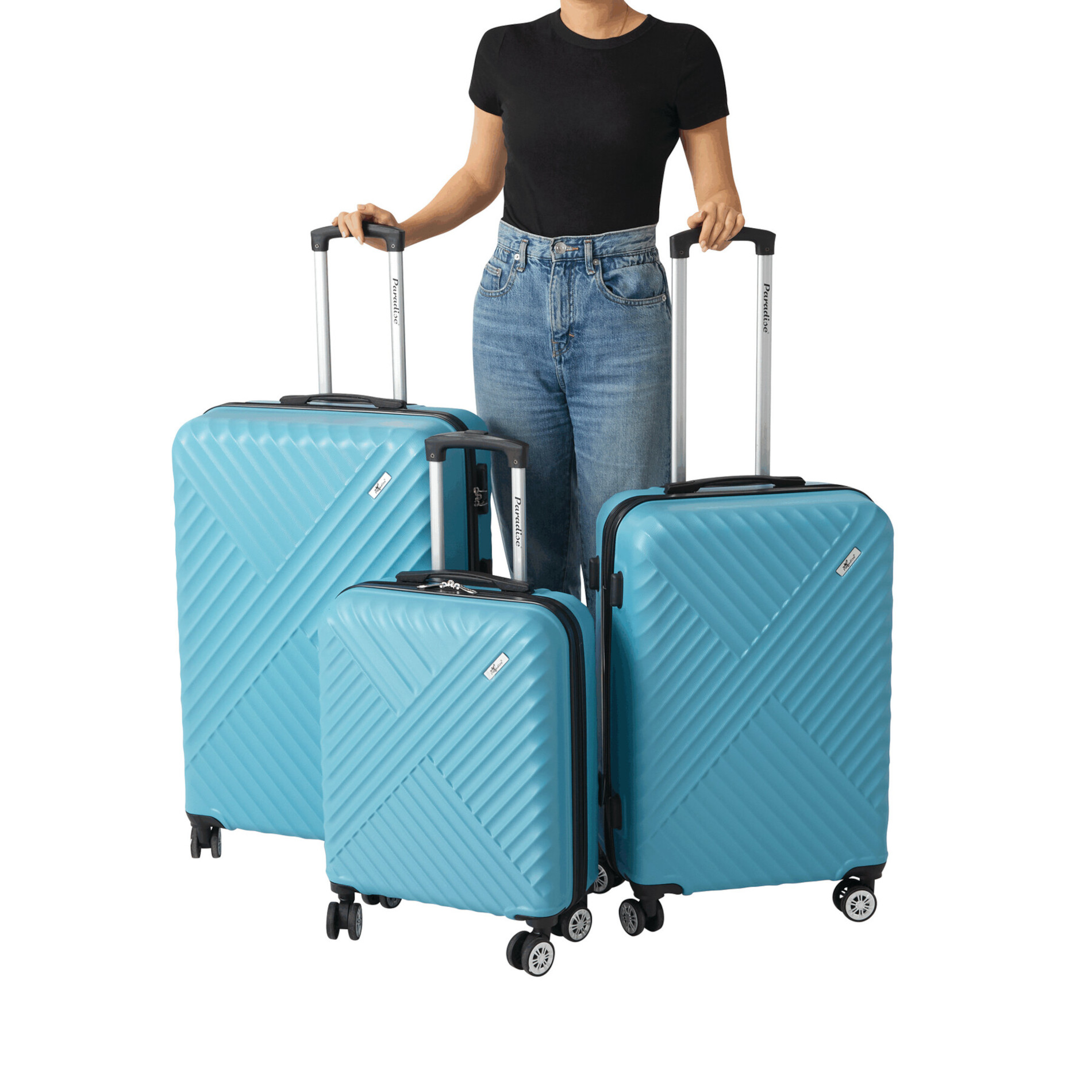 KINGSTON 3-tlg. Kofferset - türkis