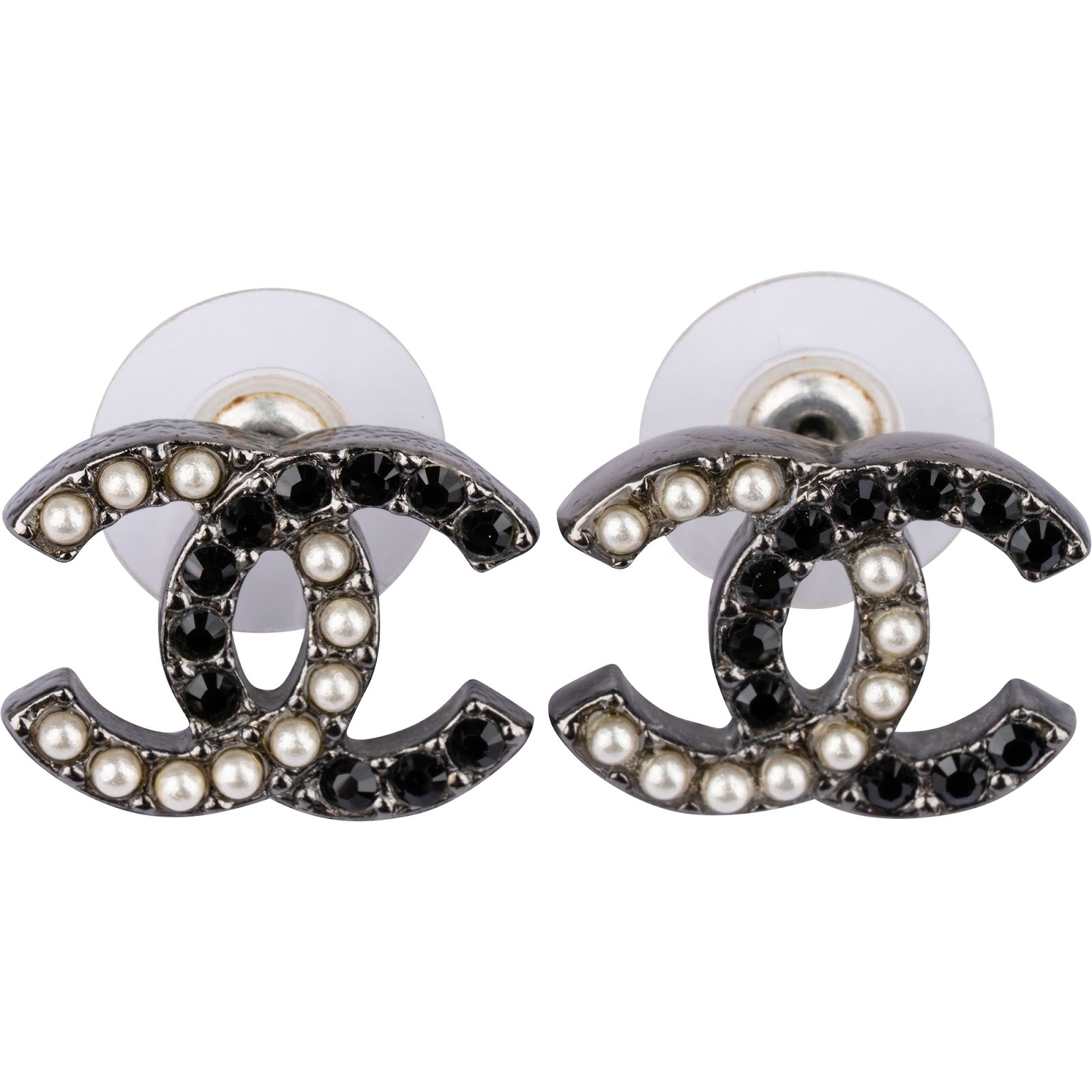 Chanel - Crystals & Pearls Earrings