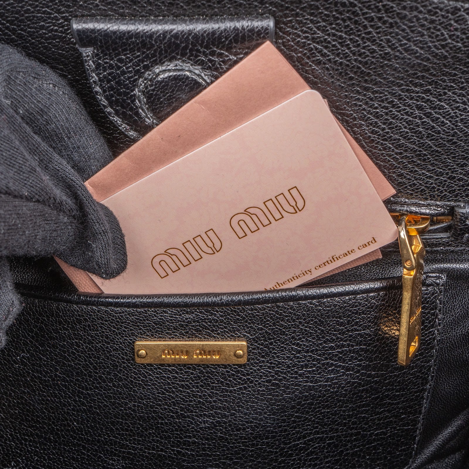 Miu Miu Denim Biker Tote Handbag