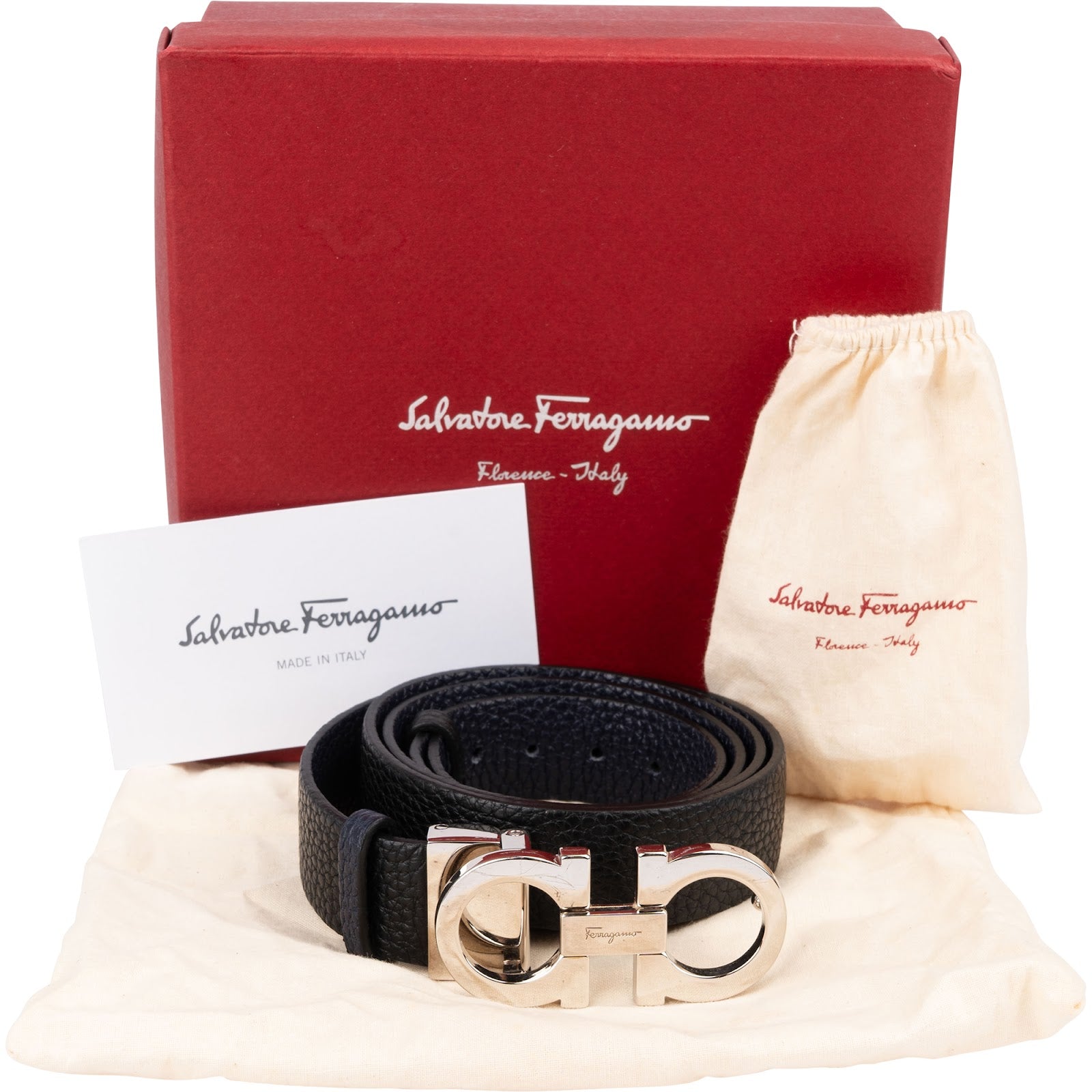Salvatore Ferragamo - Gancini Reversible Belt (90)