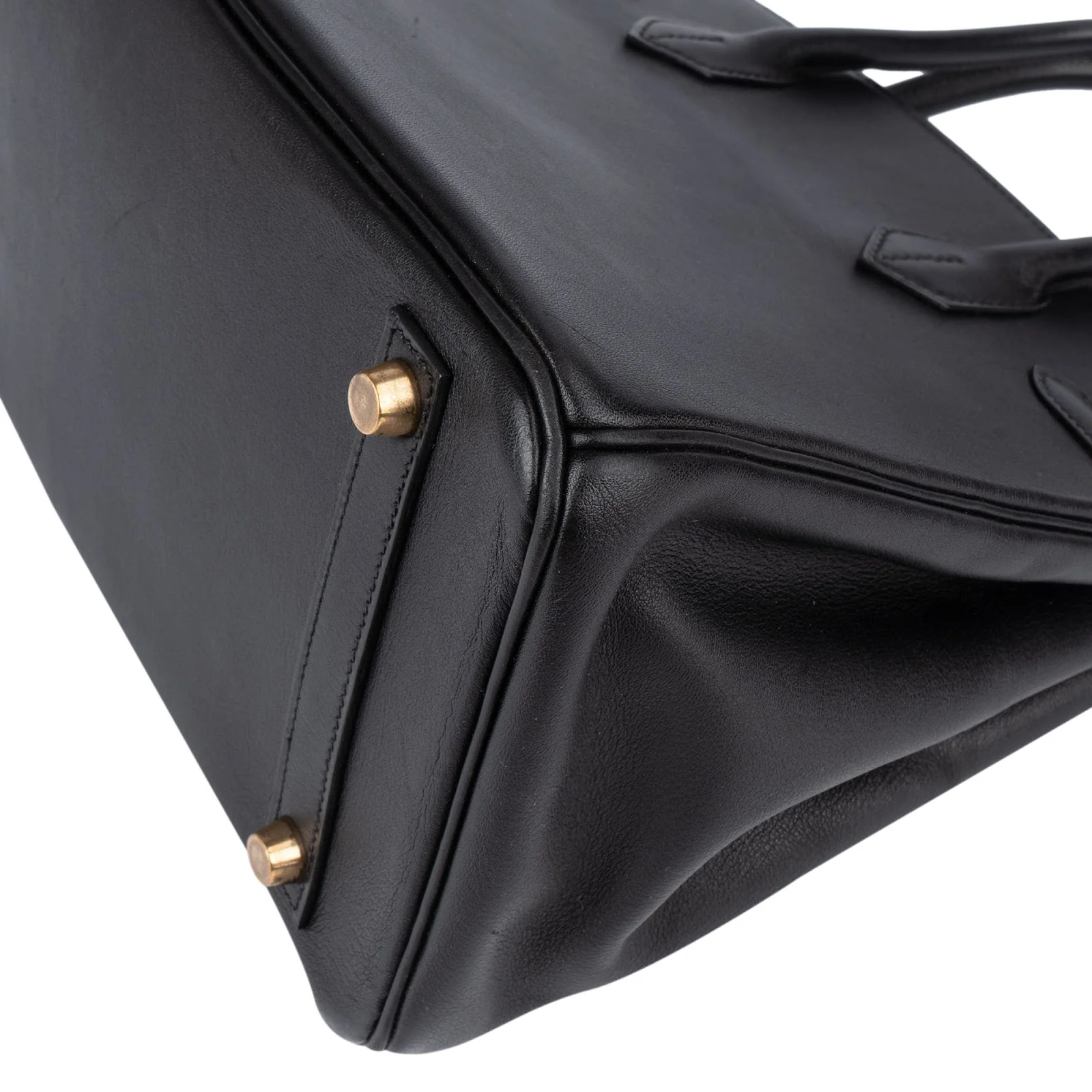 Hermès Noir Swift Leather Birkin 30 Handbag