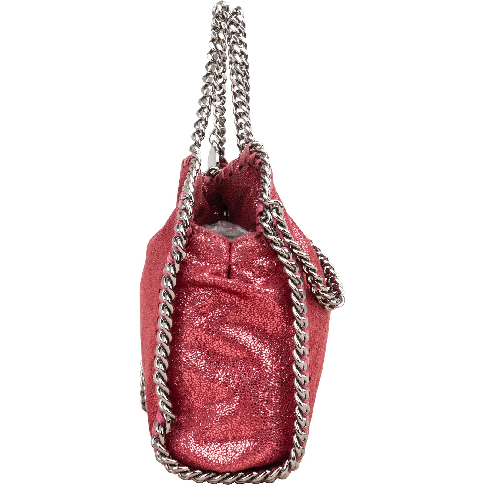 Stella McCartney Metallic Shaggy Small Falabella Fold Over Crossbody Bag