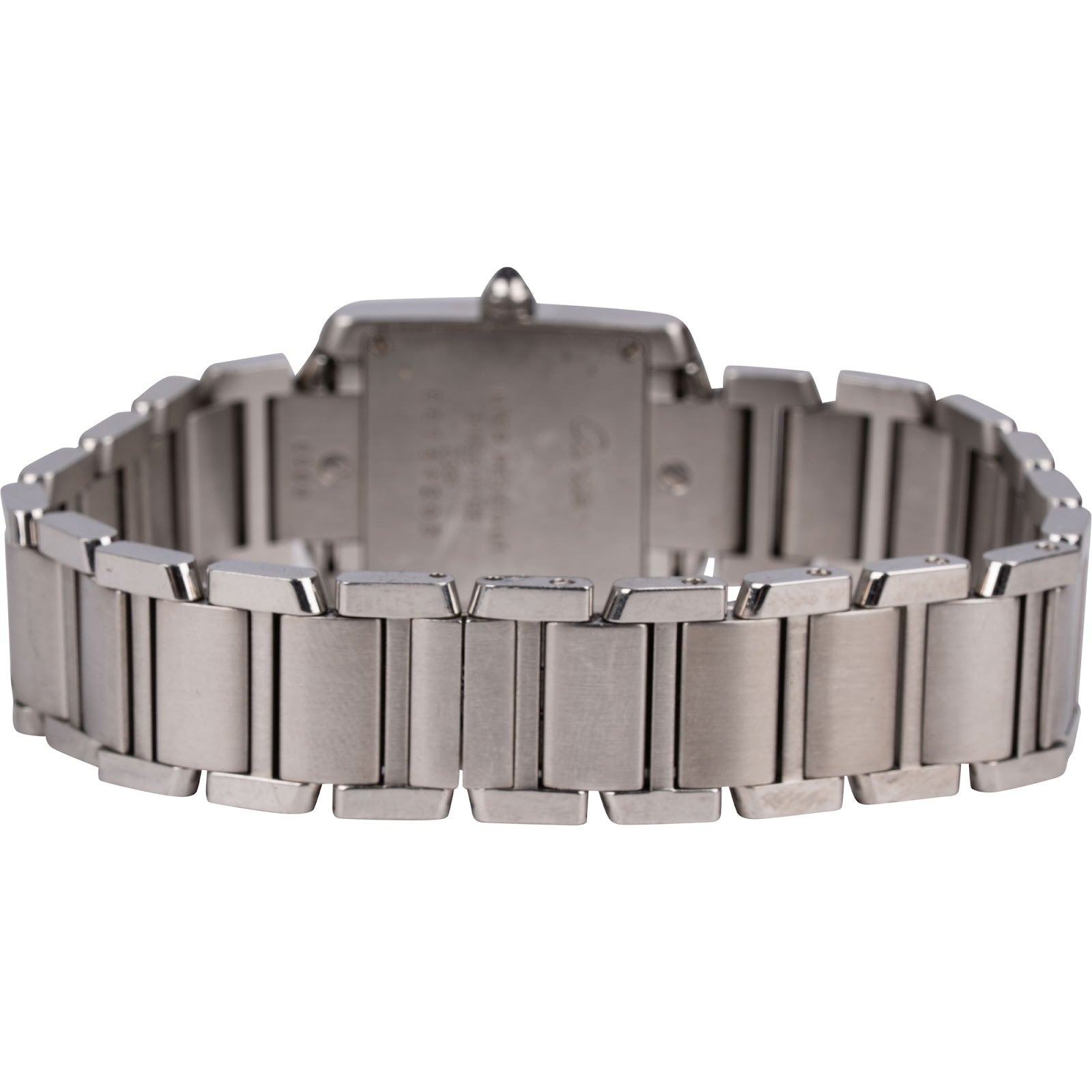 Cartier Silver Tone Tank Française 2384 Damen Armbanduhr