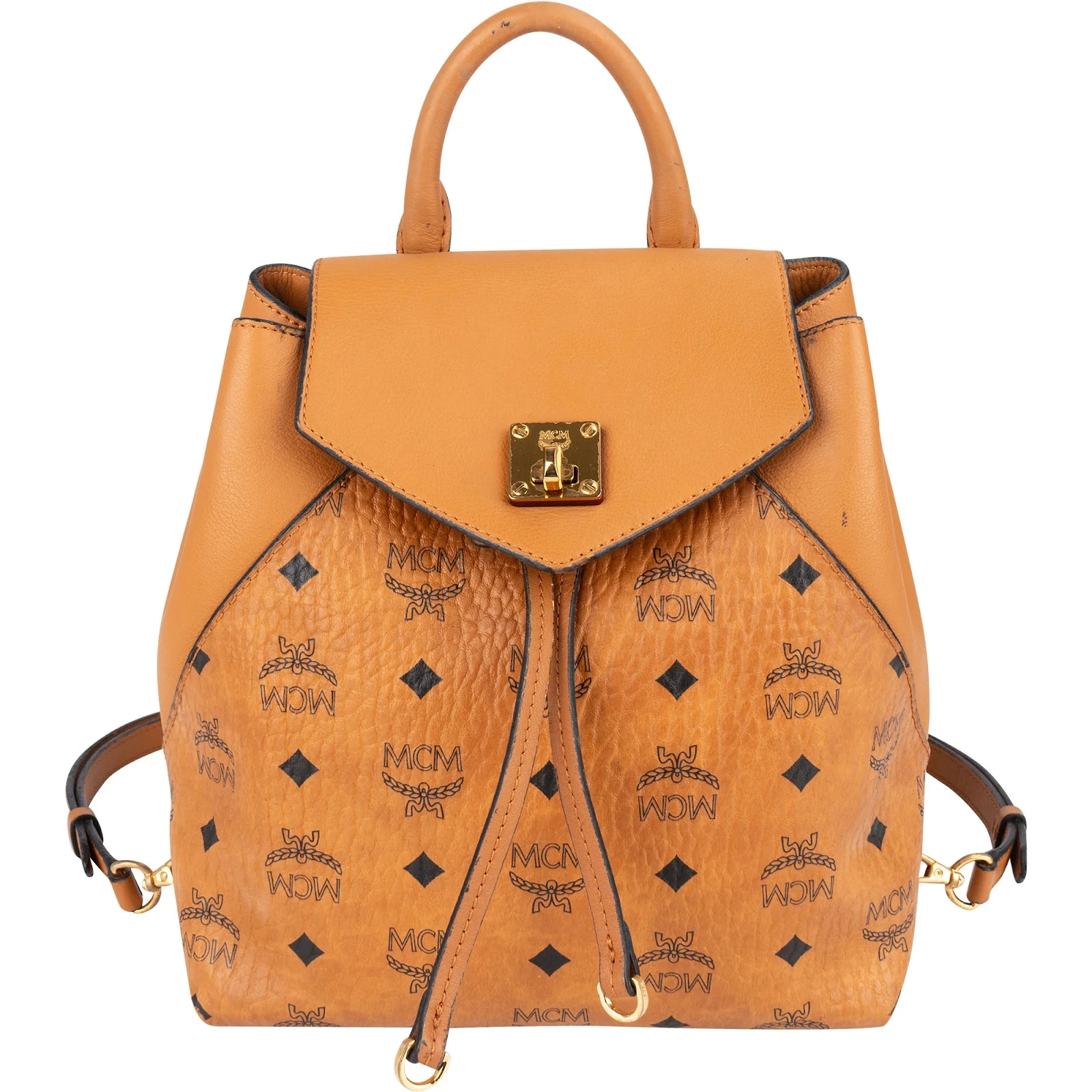 MCM Monogram Visetos Leather Small Patricia Backpack