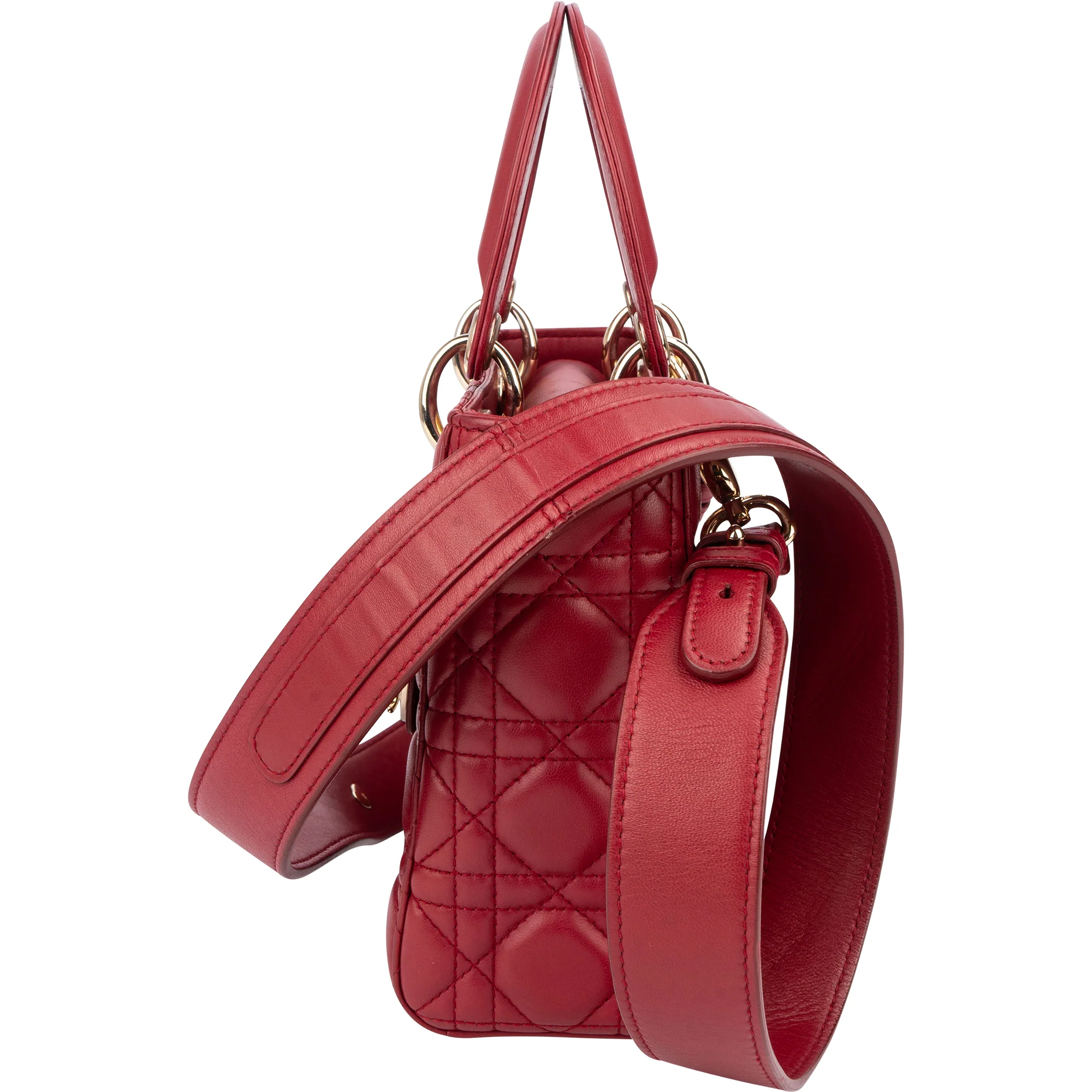 Christian Dior Quilted Leather ABC Lady Dior Handbag