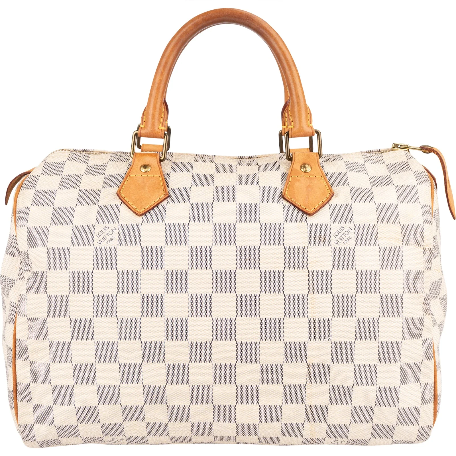 Louis Vuitton Monogram Damier Azur Canvas Speedy 30 Boston Bag