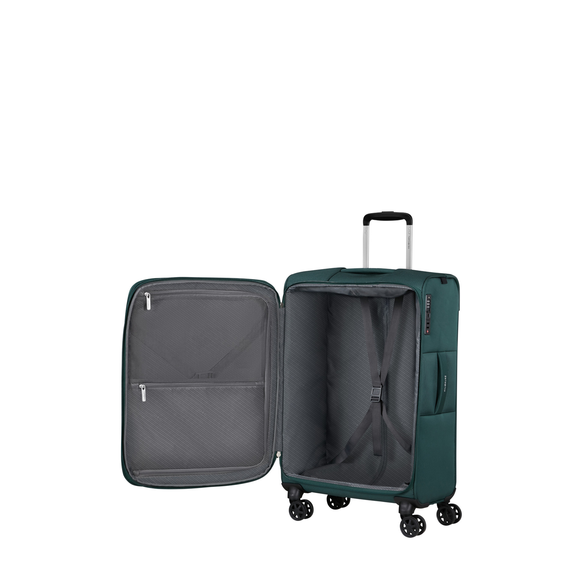 BASE BREEZE Trolley M (67 cm) erweiterbar - DARK GREEN