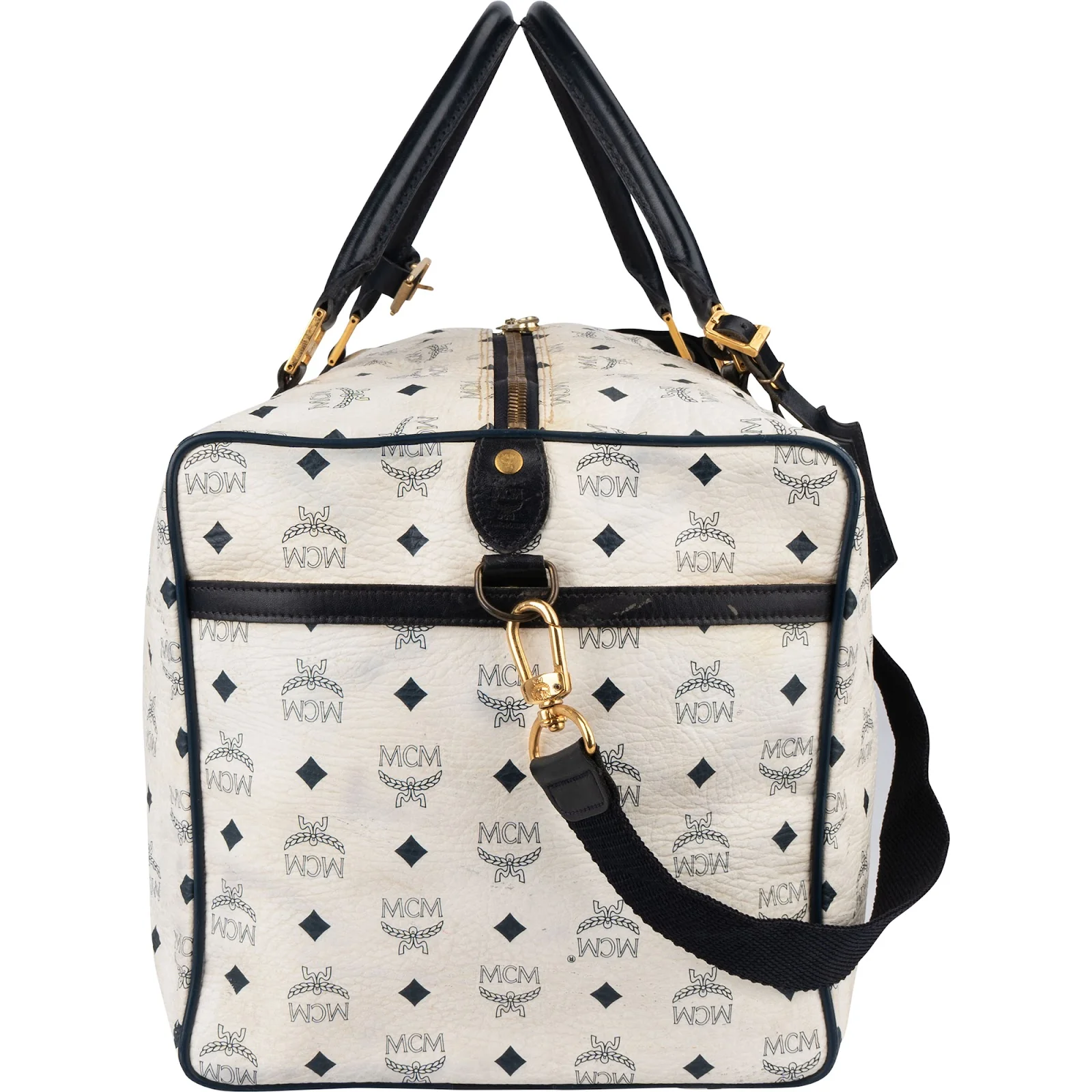 MCM Monogram Visetos Boston Reisetasche