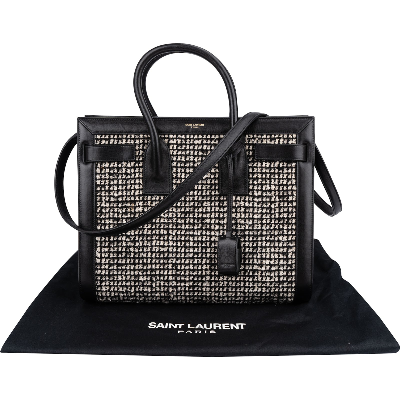 Saint Laurent - Tweed Sac de Jour Handbag
