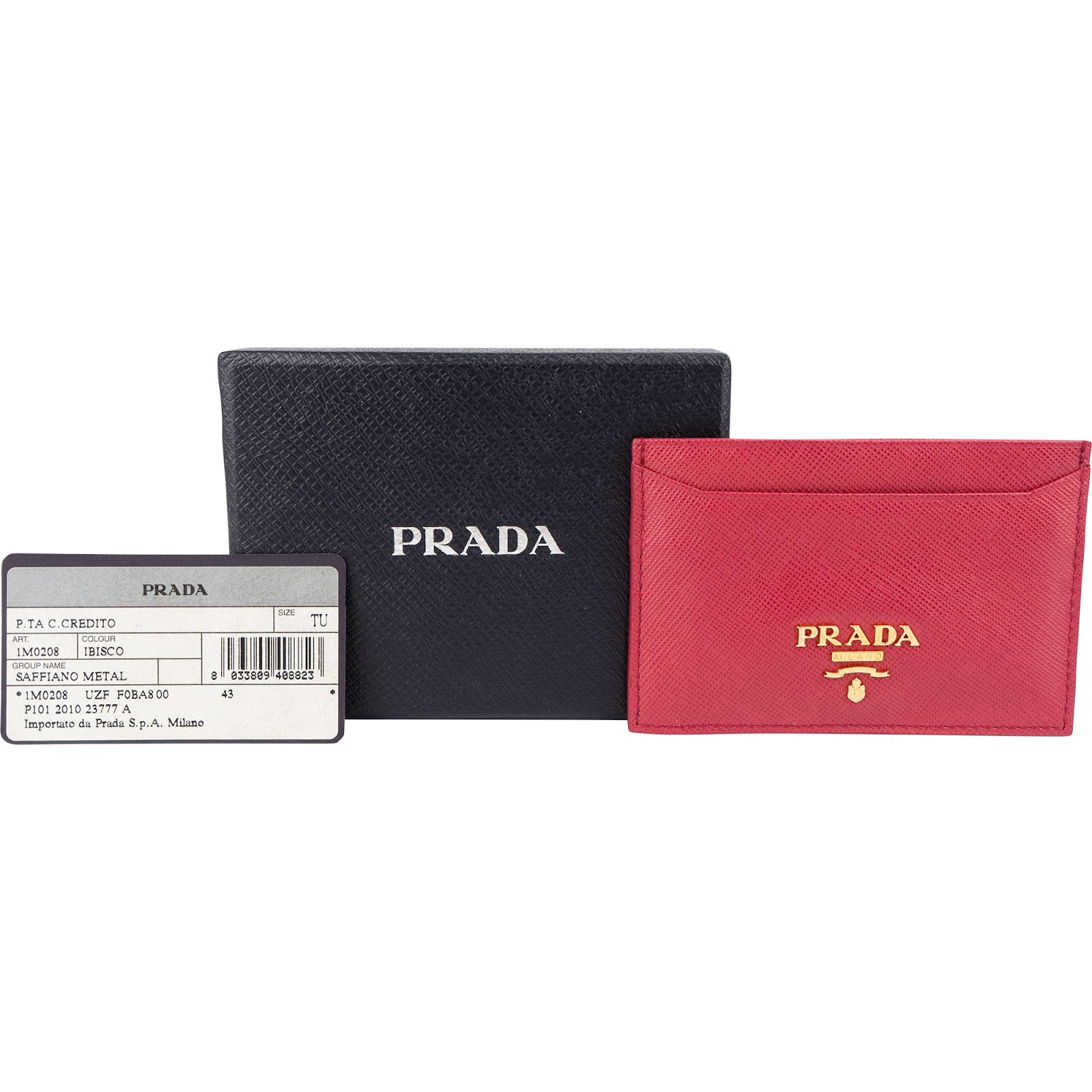 Prada - rotes Kartenetui