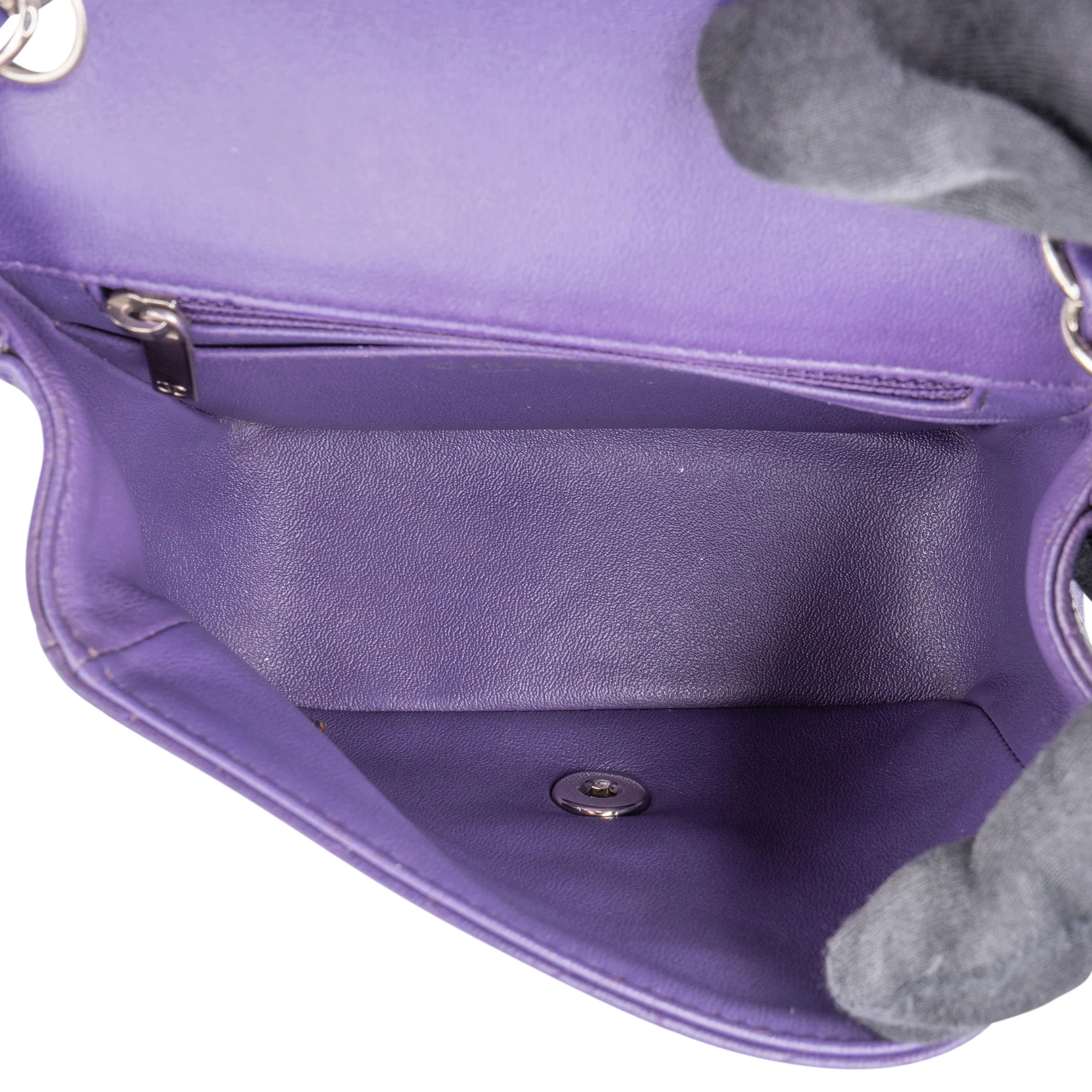 Chanel Quilted Lambskin Single Flap Crossbody Bag