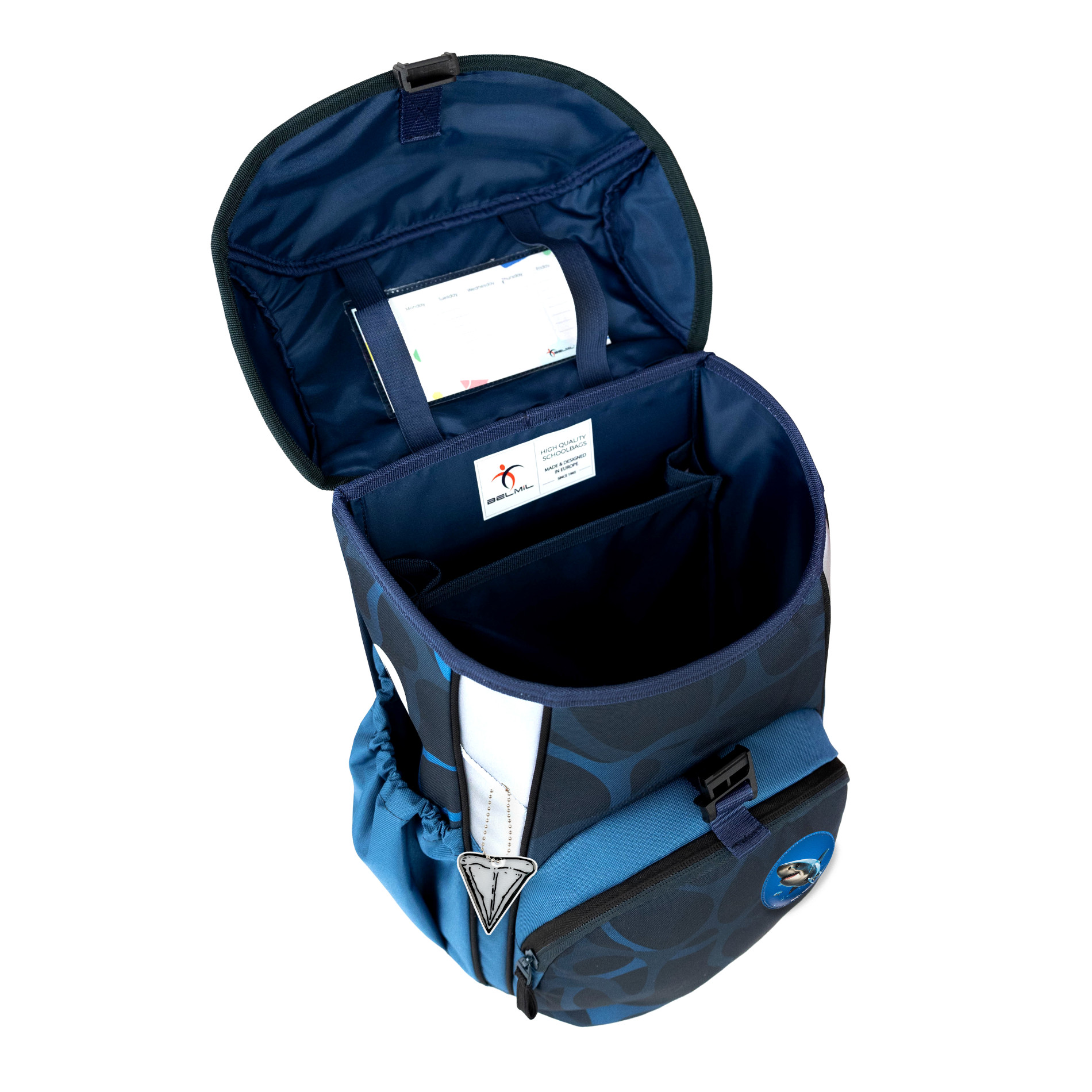 Belmil Maxi ergonomisches Schulranzen-Set 5-teilig "Wave Storm"