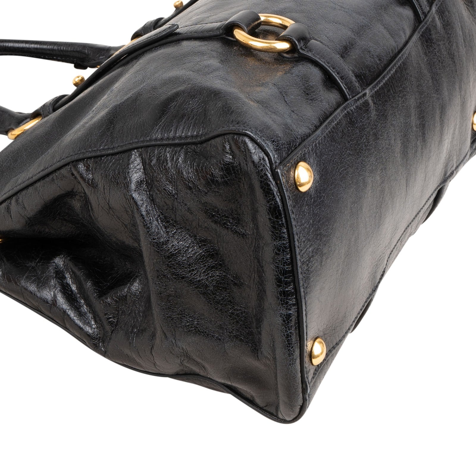 Miu Miu Vitello Lux Leather City Handbag