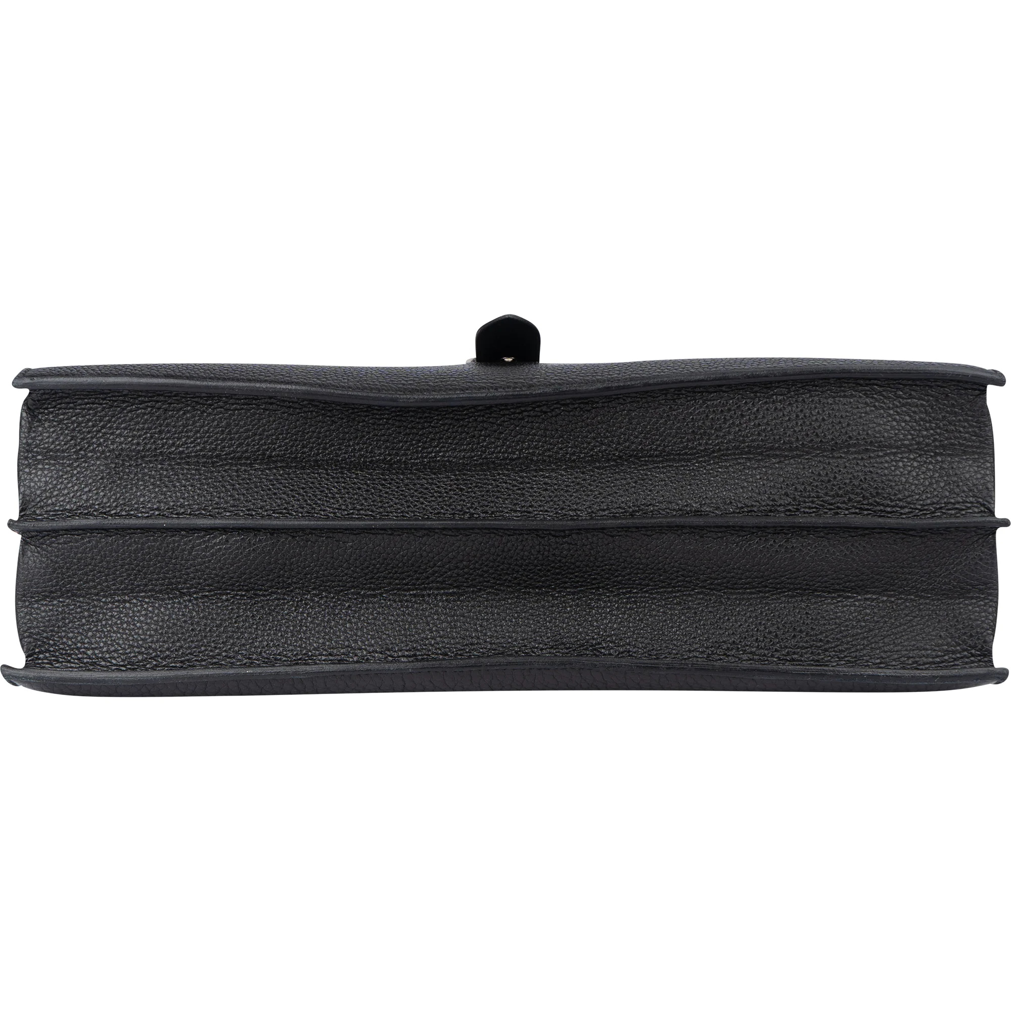 Hermès Noir Leather Sac á Dépéches Business Tasche