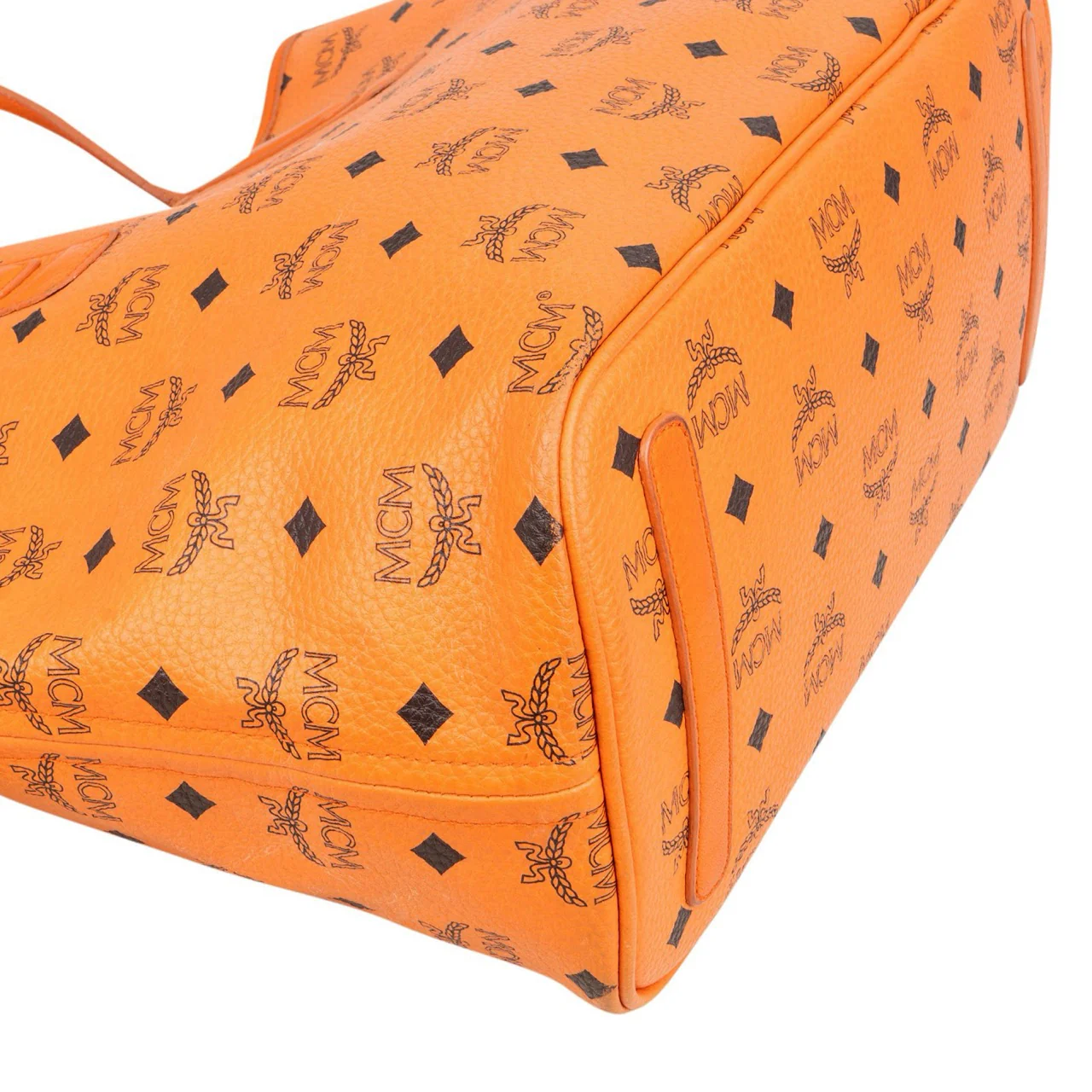 MCM Monogram Visetos Liz Shopper Tote Shoulder Bag