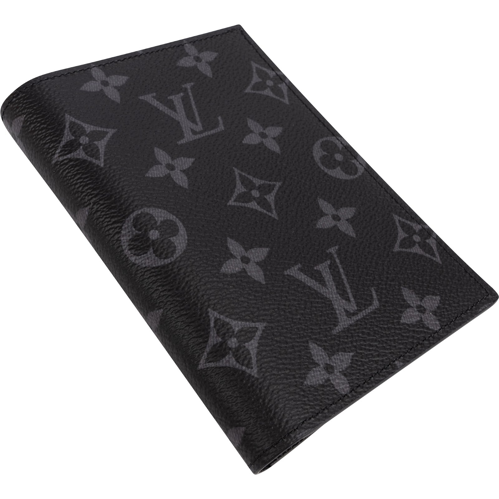 Louis Vuitton Monogram Eclipse Canvas Card Holder Passport Cover
