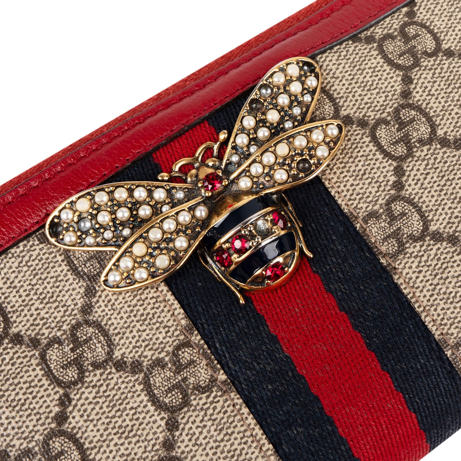 Gucci Monogram Queen Margaret GG Zip Around Wallet