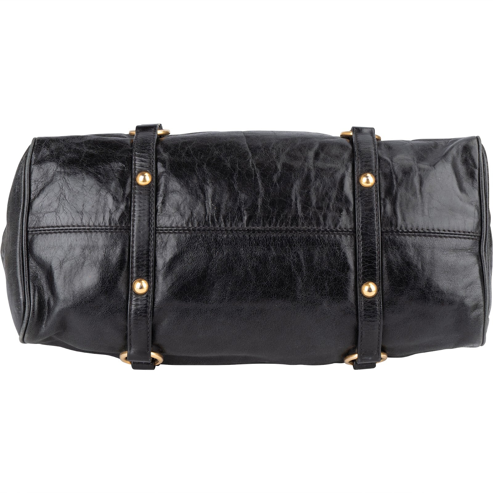 Miu Miu Vitello Lux Leather City Handbag