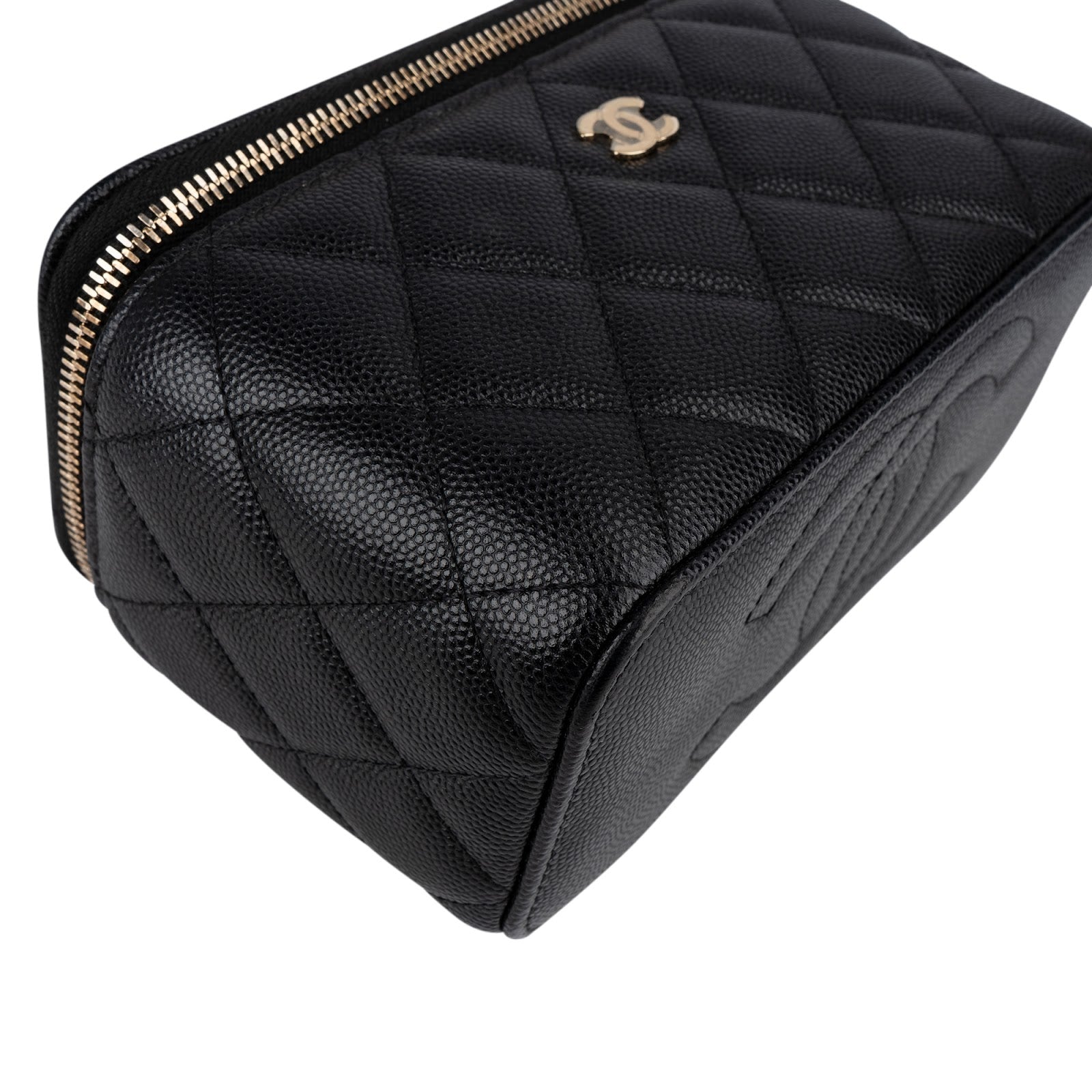 Chanel - Quilted Caviar Leather Vanity Case