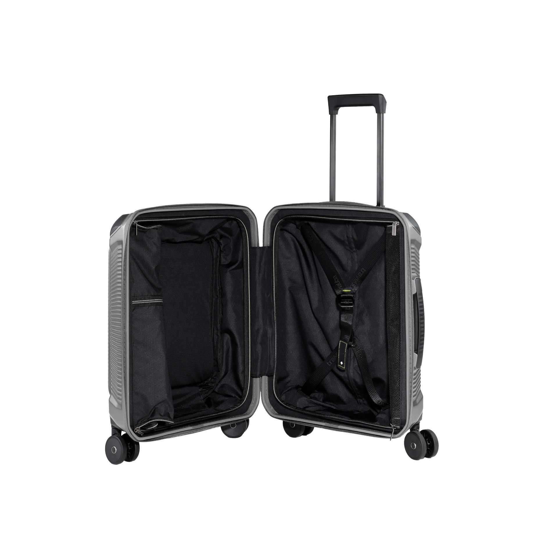 MILLENNIUM Handgepäck S (55cm) mit Vortasche - Silver