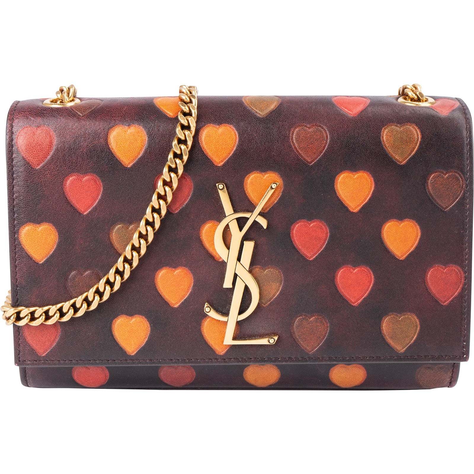 Saint Laurent – Kate Crossbody Bag mit Herzprint