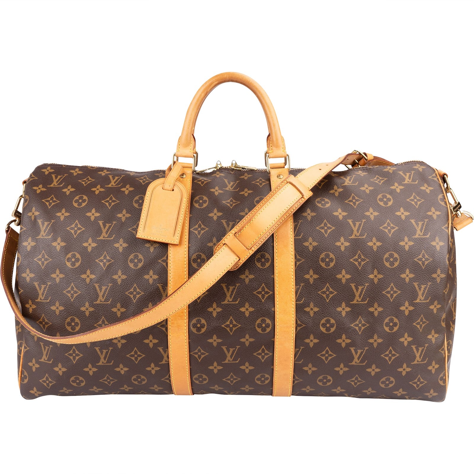 Louis Vuitton Monogram Canvas Keepall 55 schoudertas voor op reis