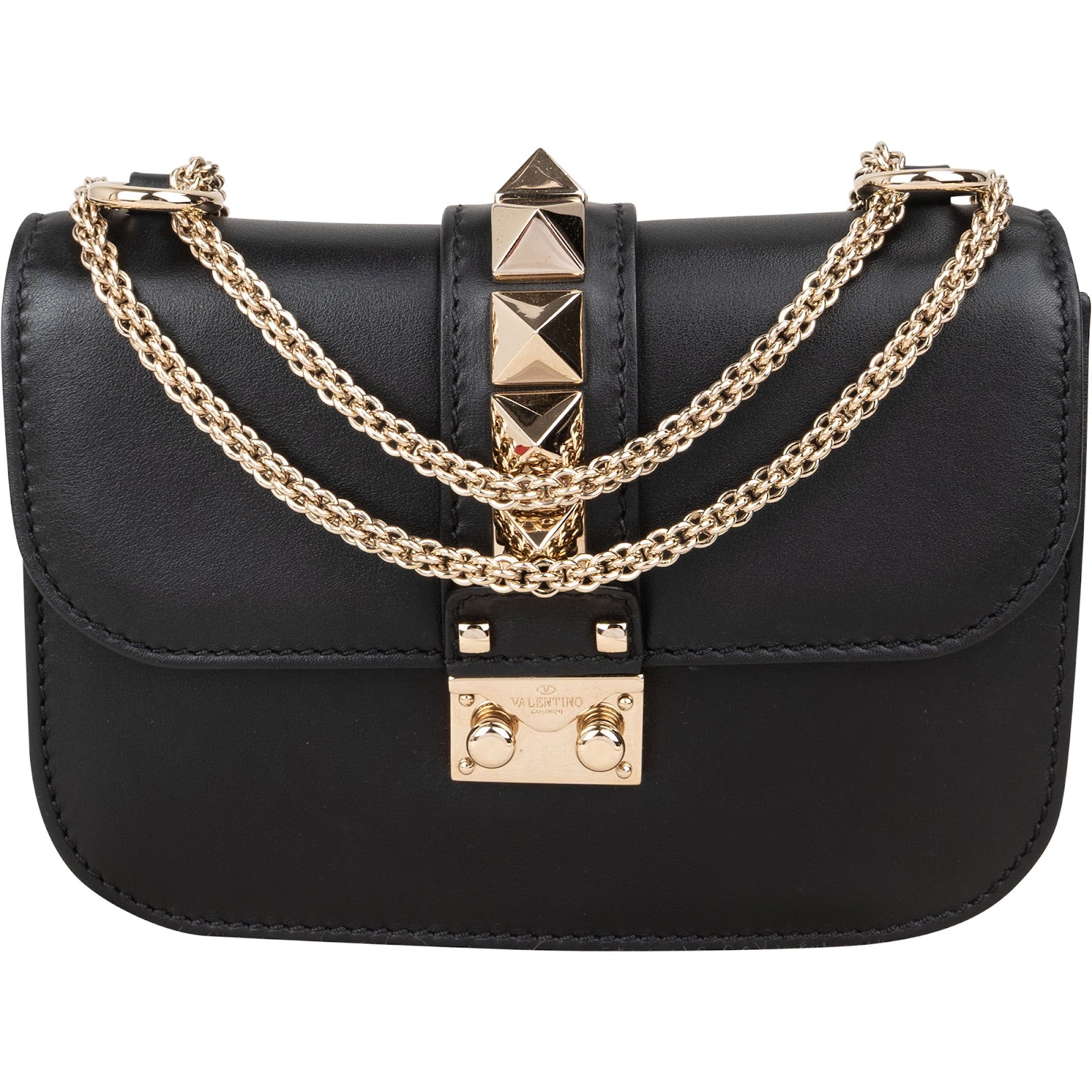 Valentino Garavani  Glam Lock Flap Crossbody Bag