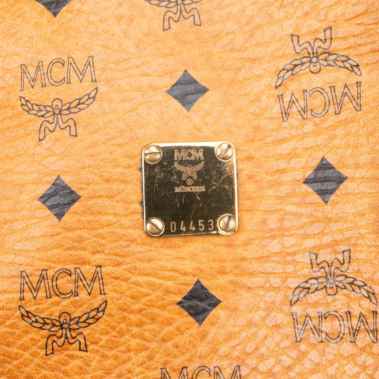 MCM Monogram Visetos Boston Handbag