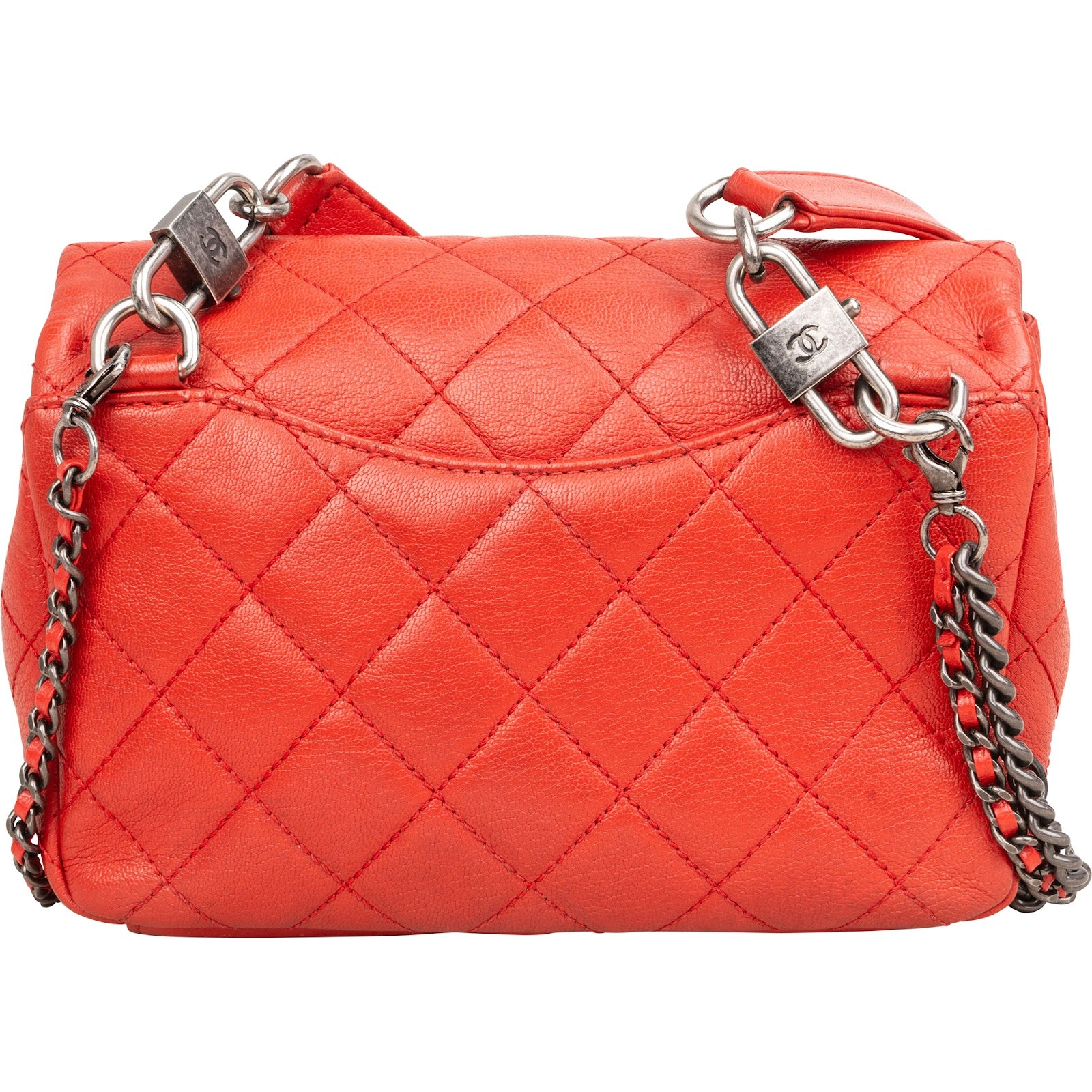 Chanel Quilted Stitched Goatskin Paris Seoul Double Carry Small Single Flap Crossbody Bag