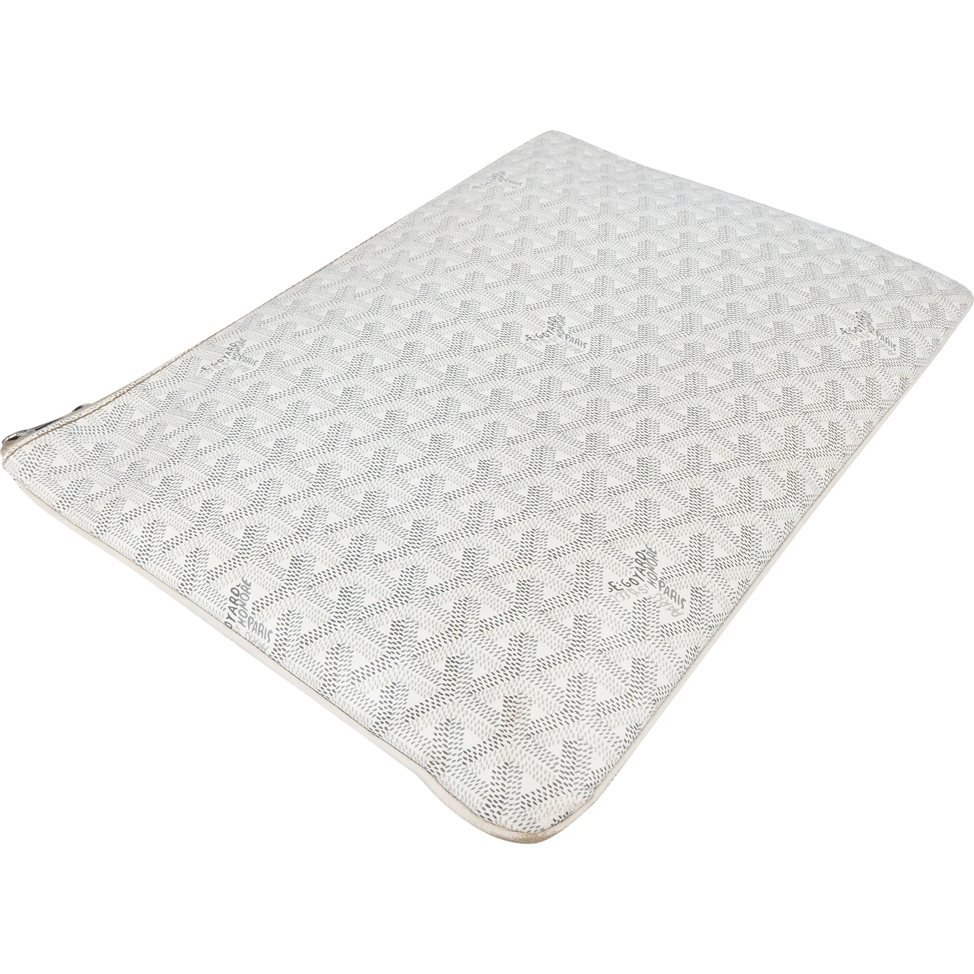 Goyard White Goyardine Monogram Senat MM  Dokumentenmappe