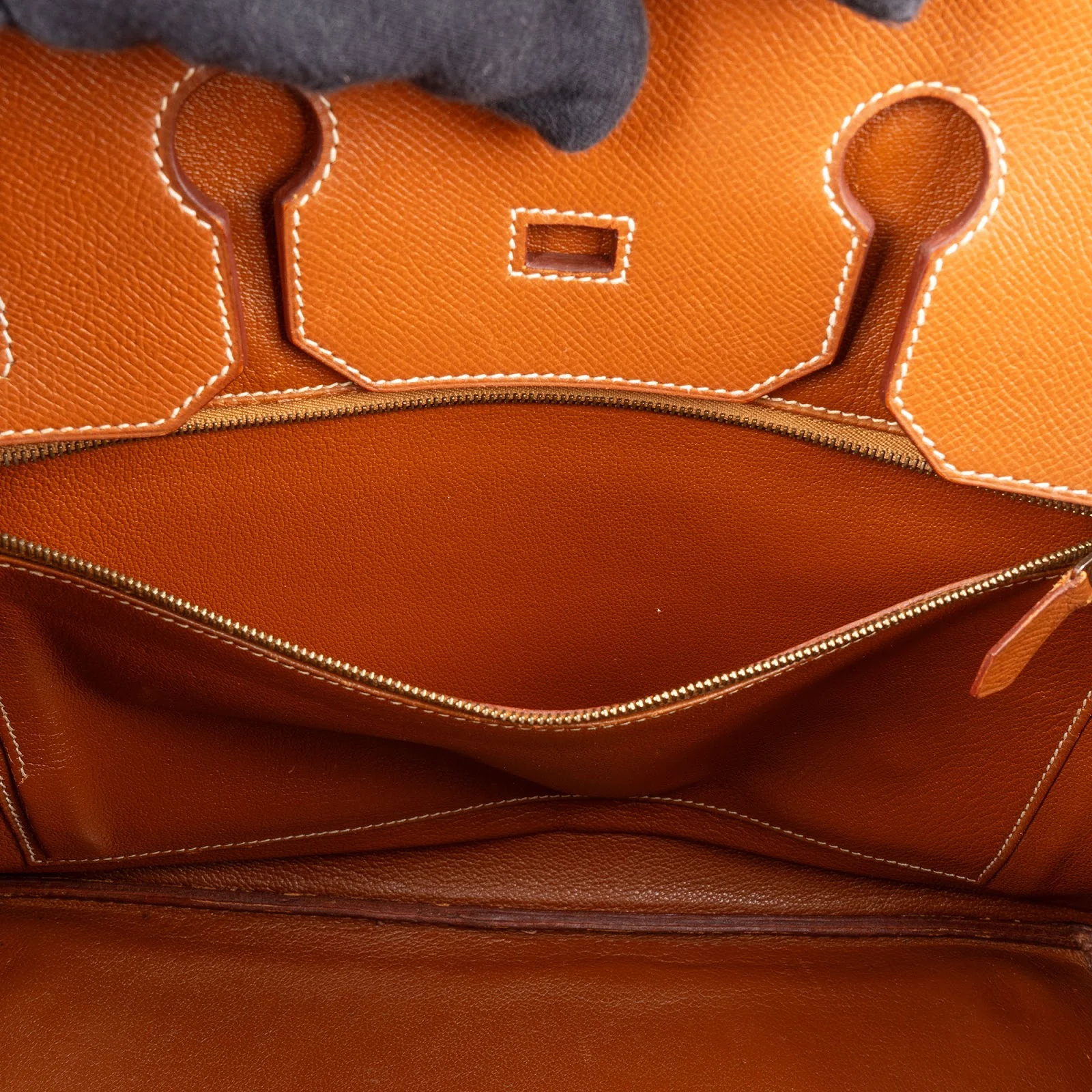 Hermès Brun Courchevel Leather Birkin 35 Handbag