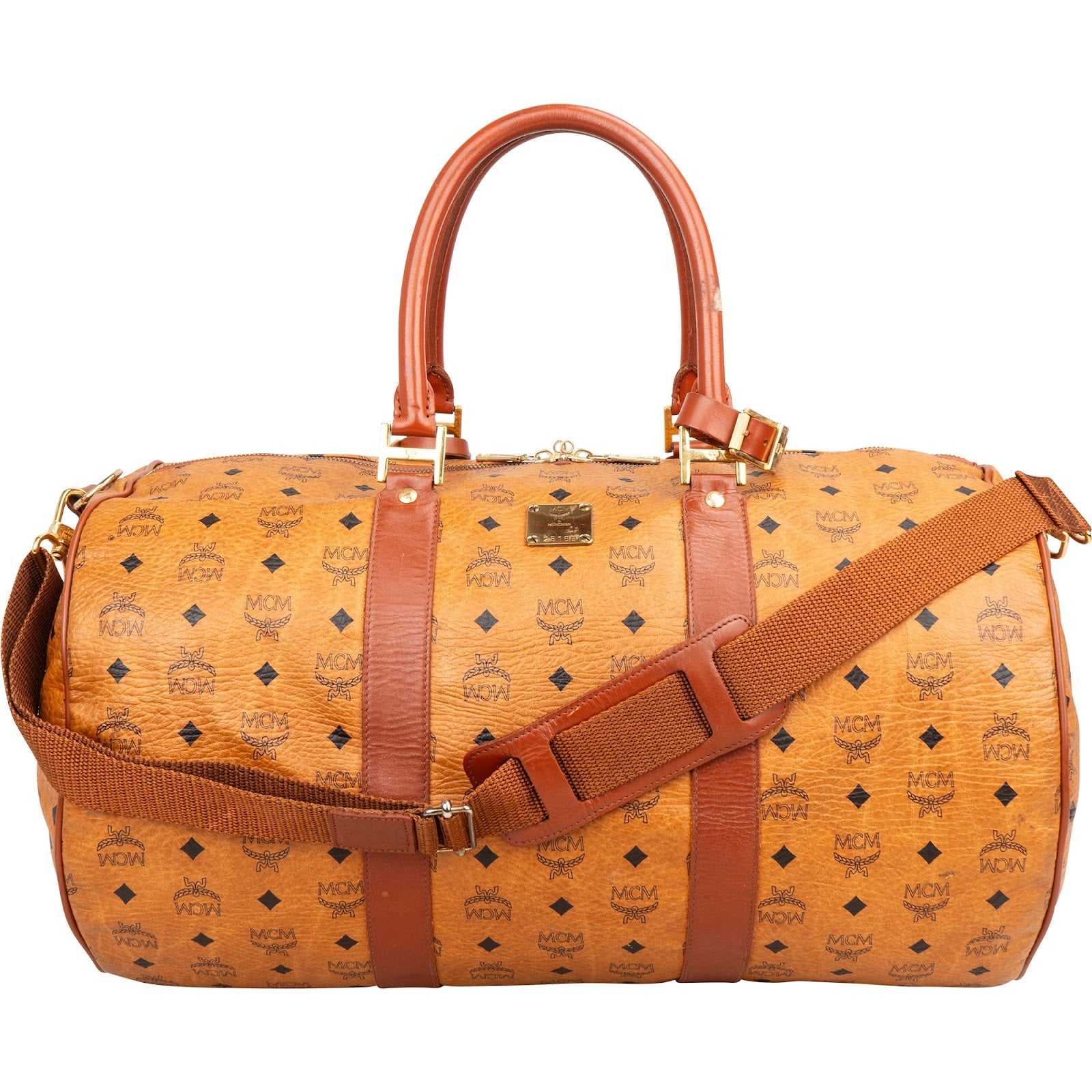 Sac de voyage MCM Monogram Visetos Boston 50