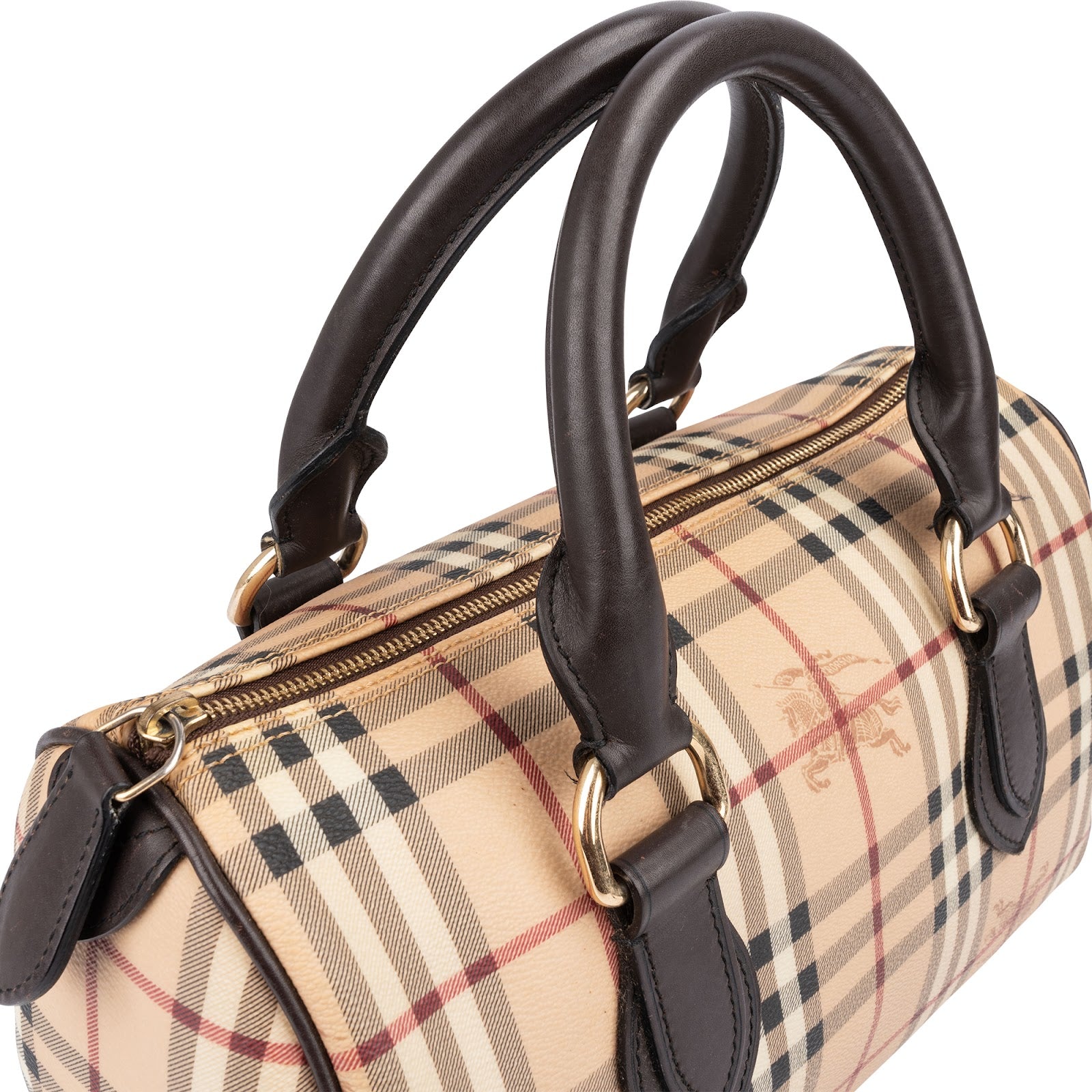 Burberry - Haymarket Check Boston Handtasche