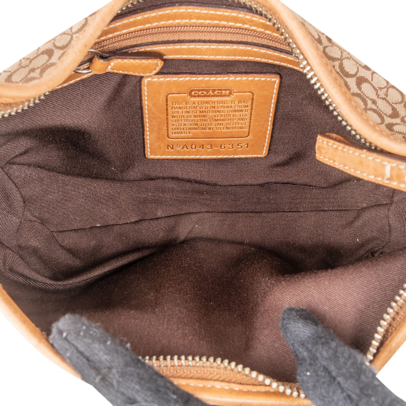 Coach Monogram Signature Small Hobo Shoulder Bag