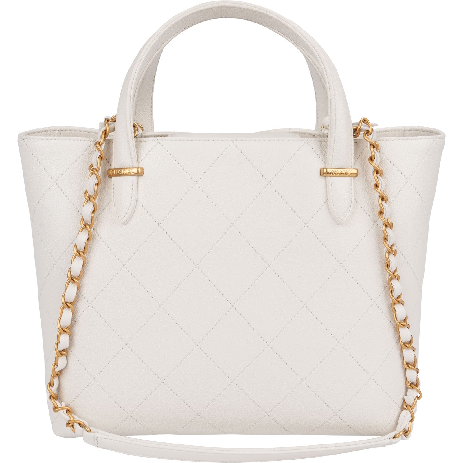 Chanel - Stitching Caviar Leather Handbag