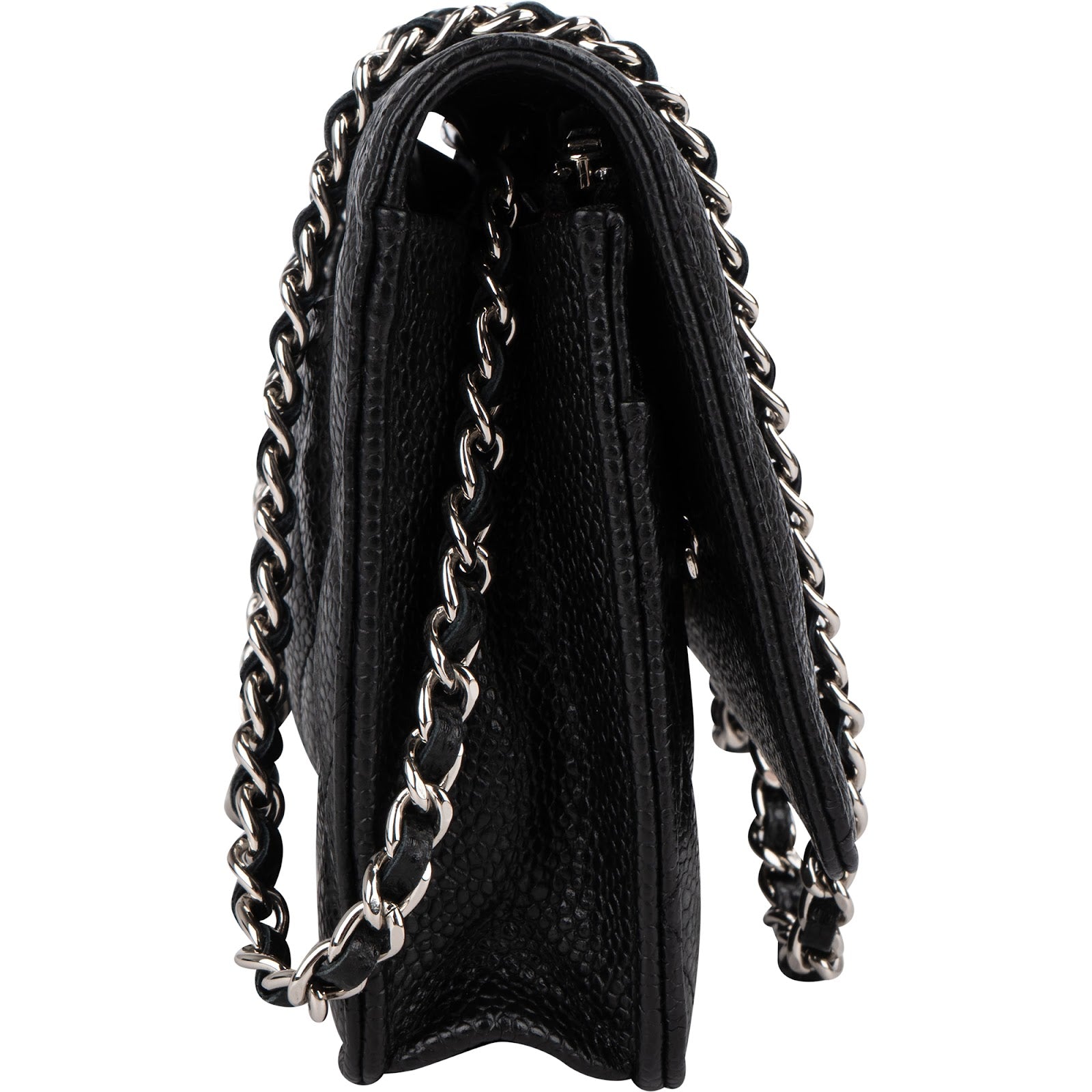 Chanel Quilted Caviar Leather Wallet on Chain
