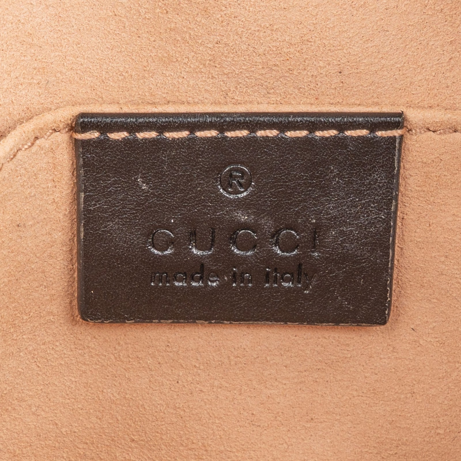 Gucci Black Matelassé Leather GG Marmont Belt Bag