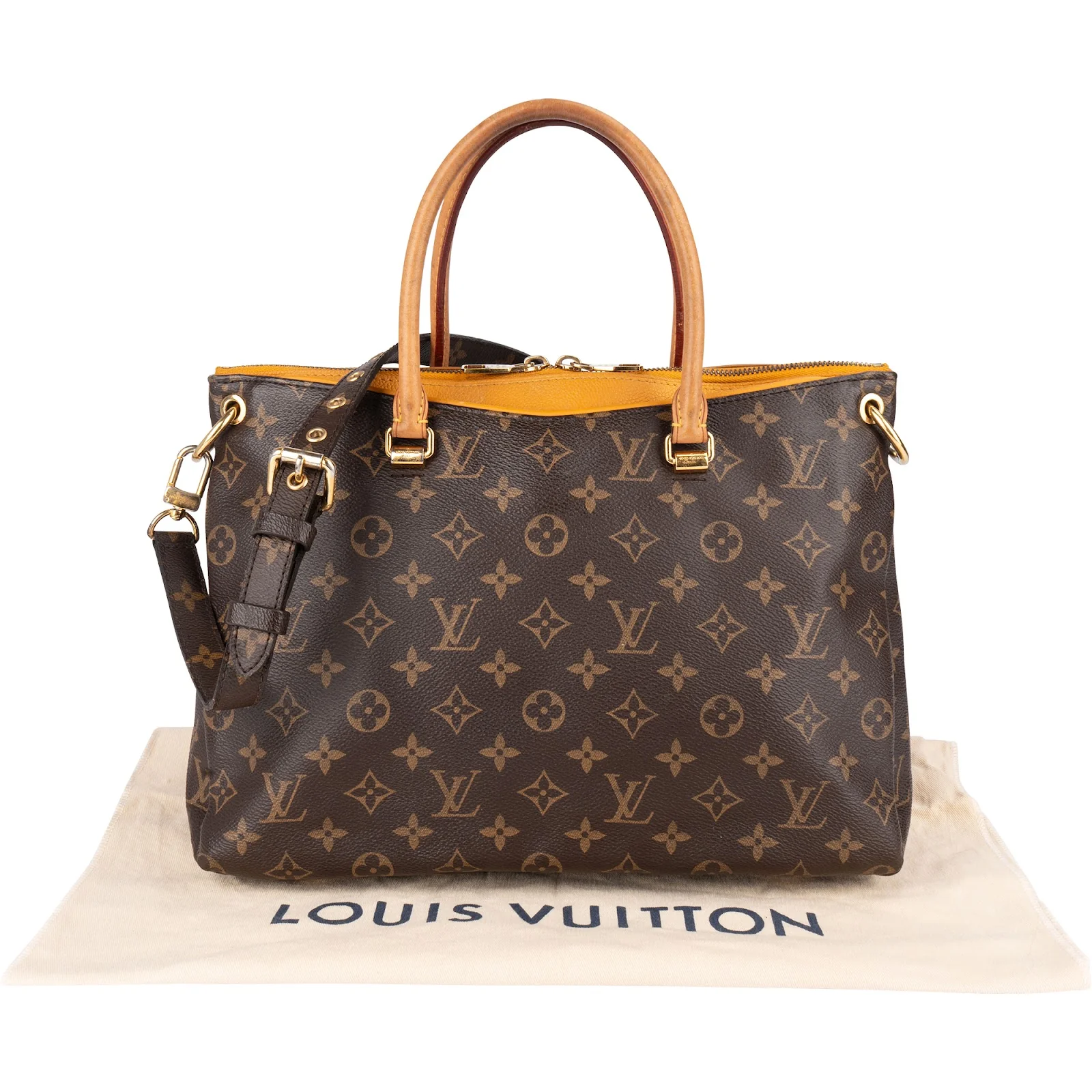 Louis Vuitton Monogram Canvas Pallas MM Handbag