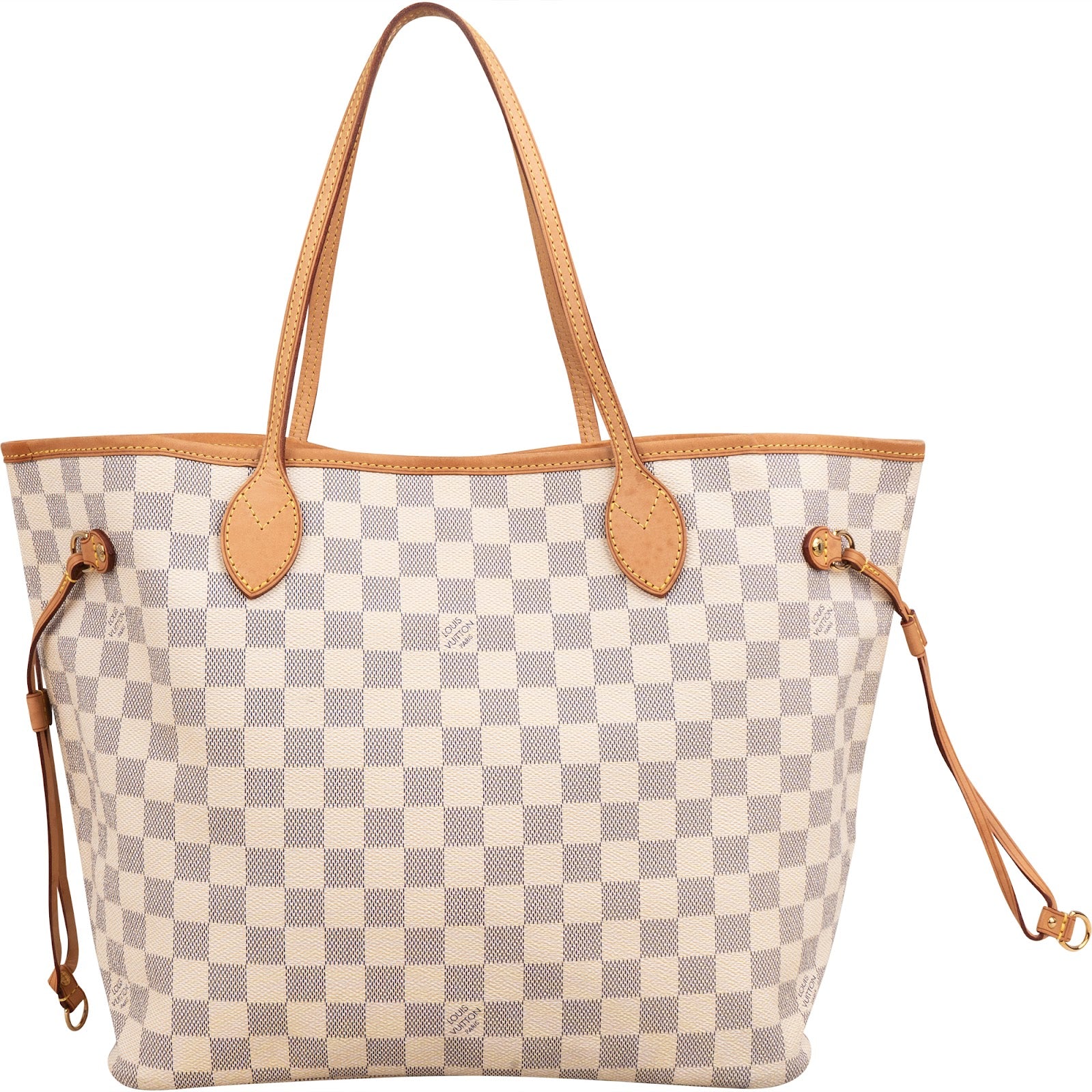 Louis Vuitton Monogram Damier Azur Canvas Neverfull MM Shopper