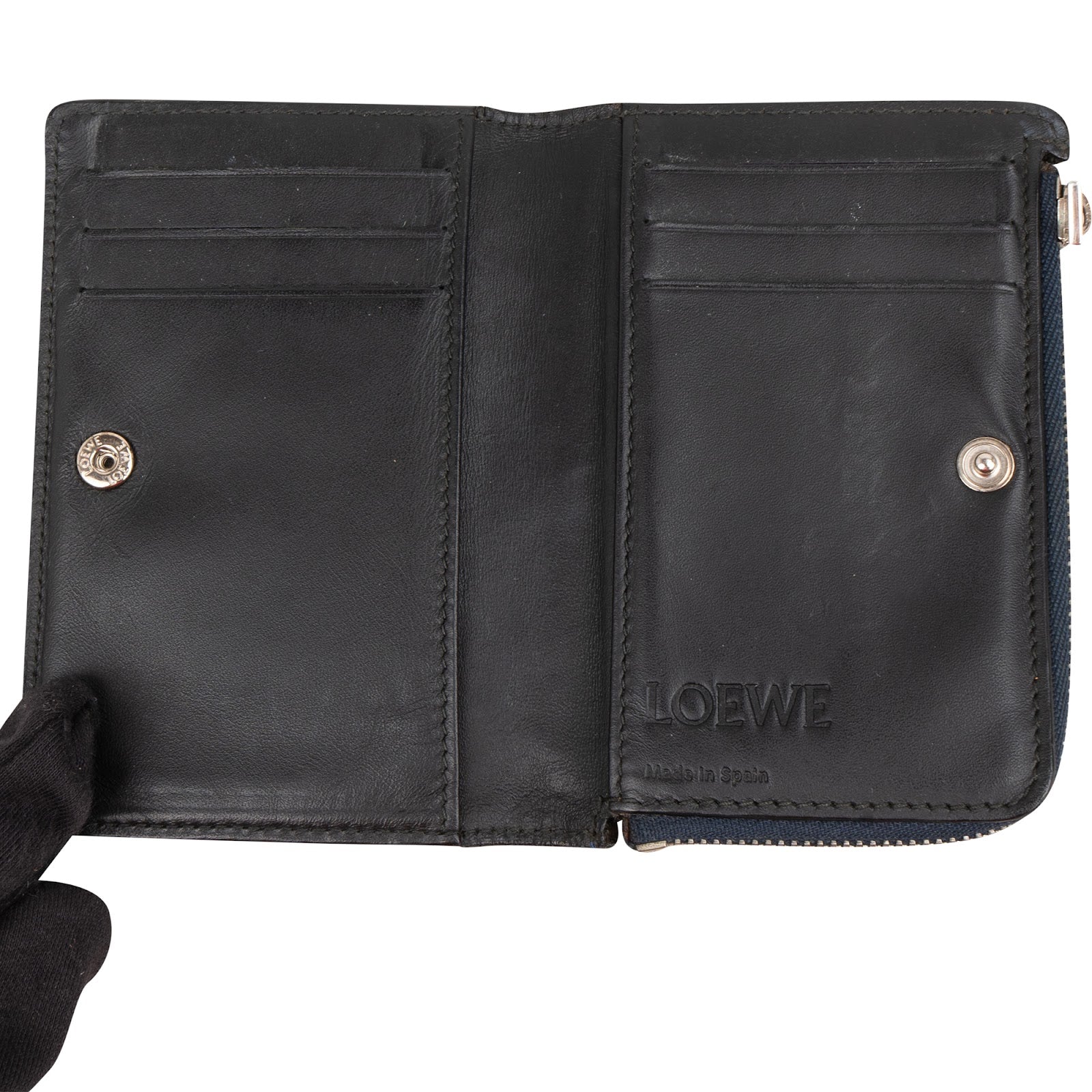 Loewe Anagram Monogram Leather Small Zip Around Wallet