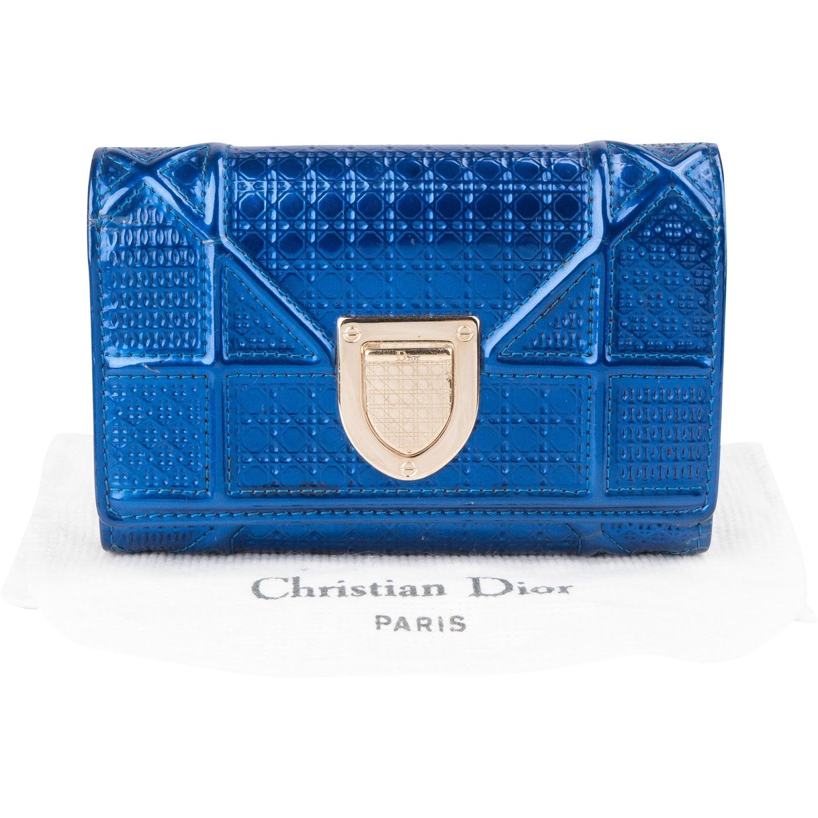 Christian Dior - Patent Diorama Wallet