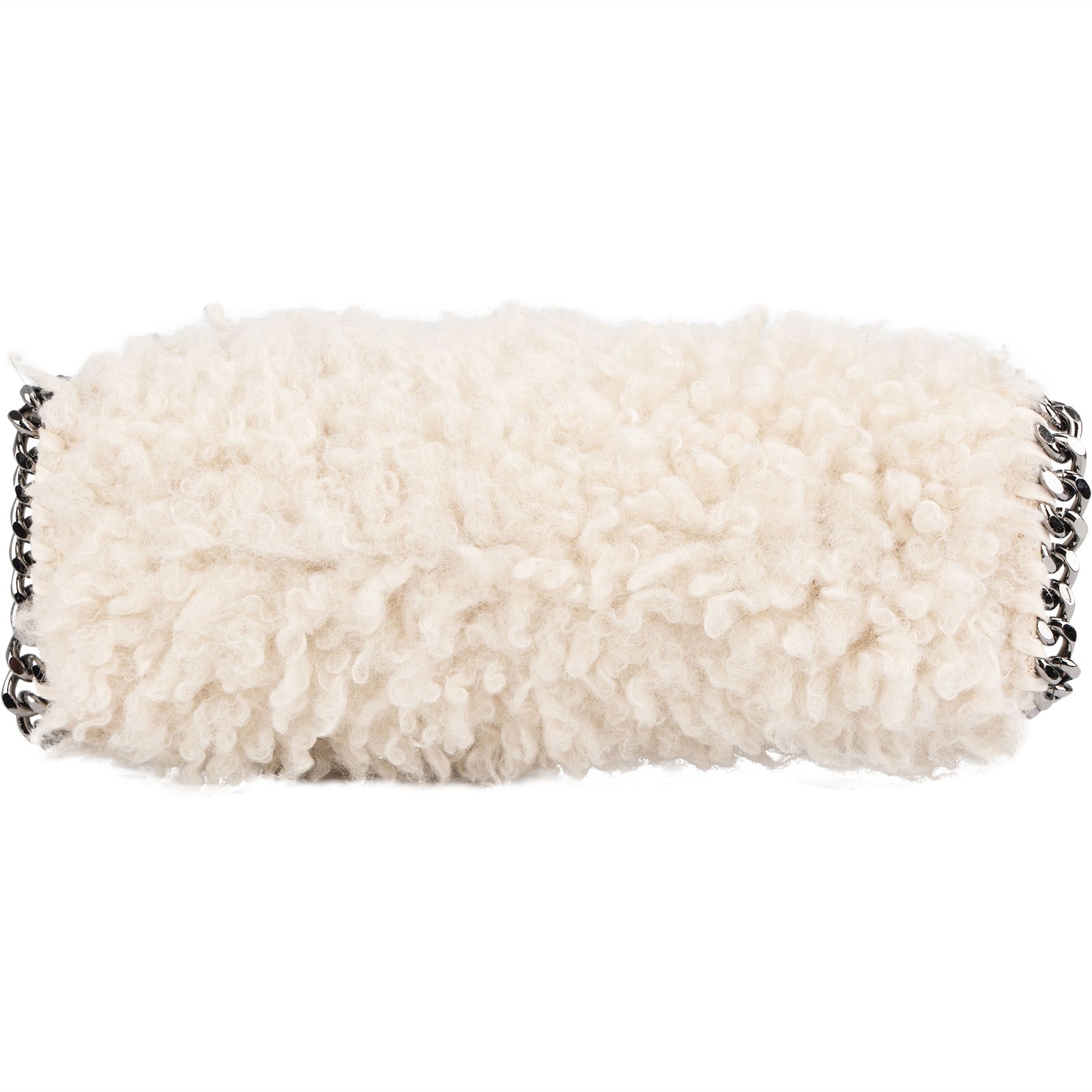 Stella McCartney Shearling  Falabella Fold Over Tote Crossbody Handbag