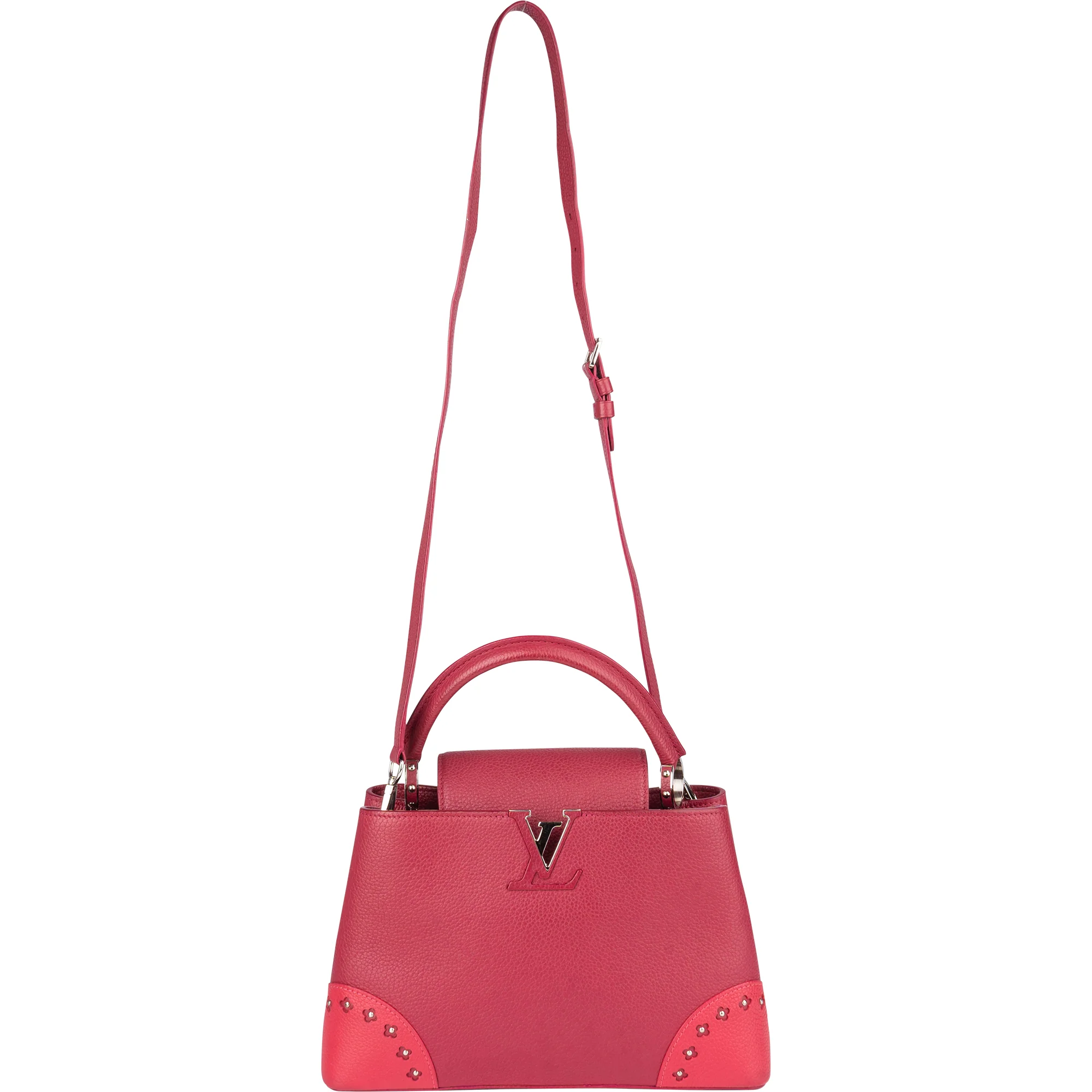 Louis Vuitton Taurillon Leather Capucines MM Handbag