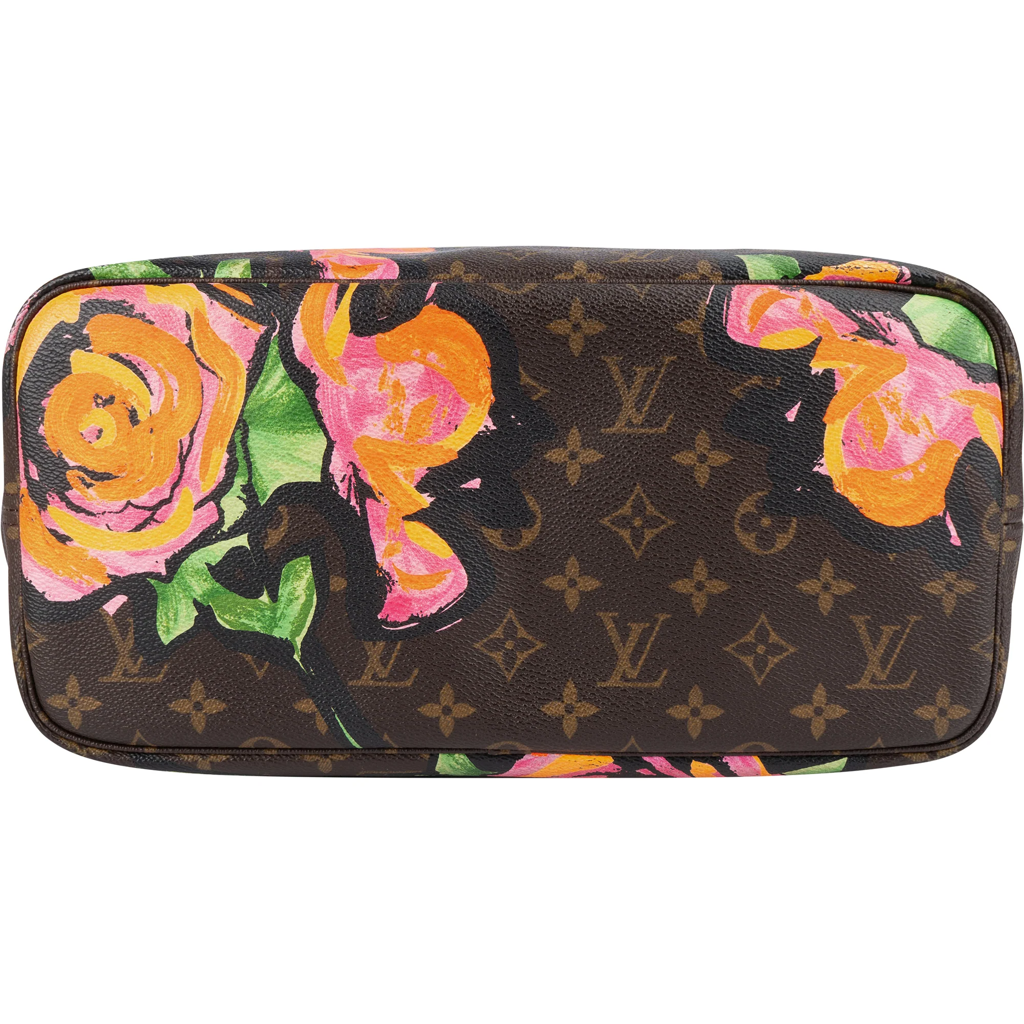 Louis Vuitton Canvas Monogram Limited Roses Neverfull MM Shopper