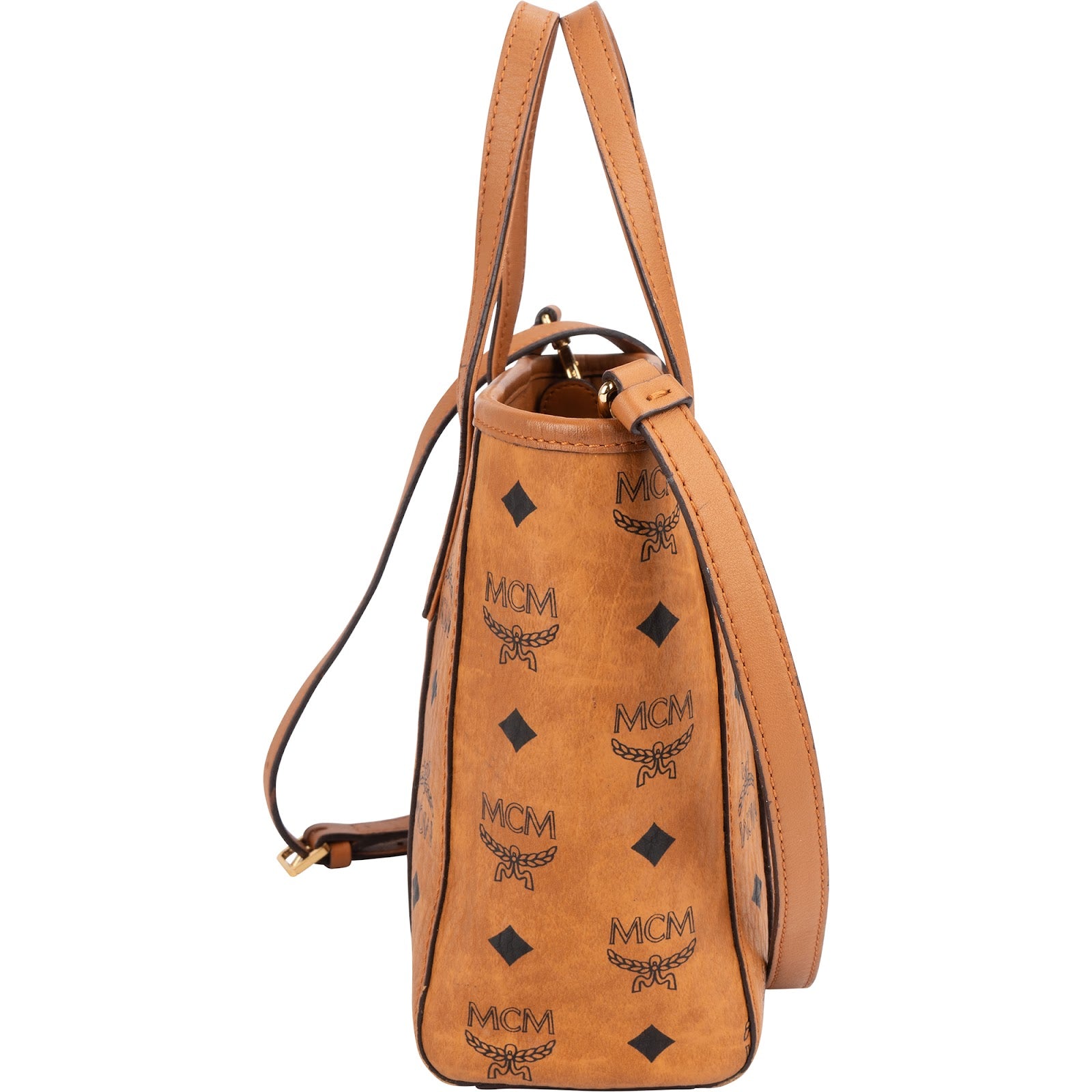 MCM Monogram Visetos Aren Mini Shopper
