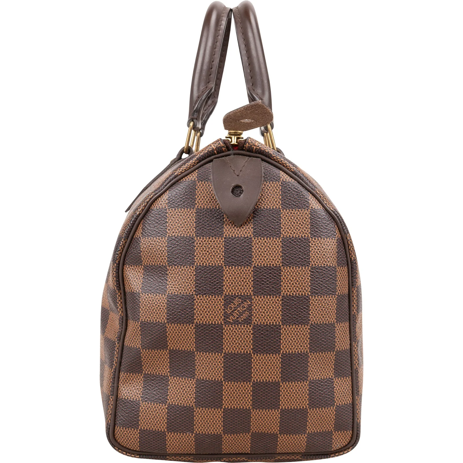 Louis Vuitton Monogram Damier Ebene Speedy 25 Boston Bag
